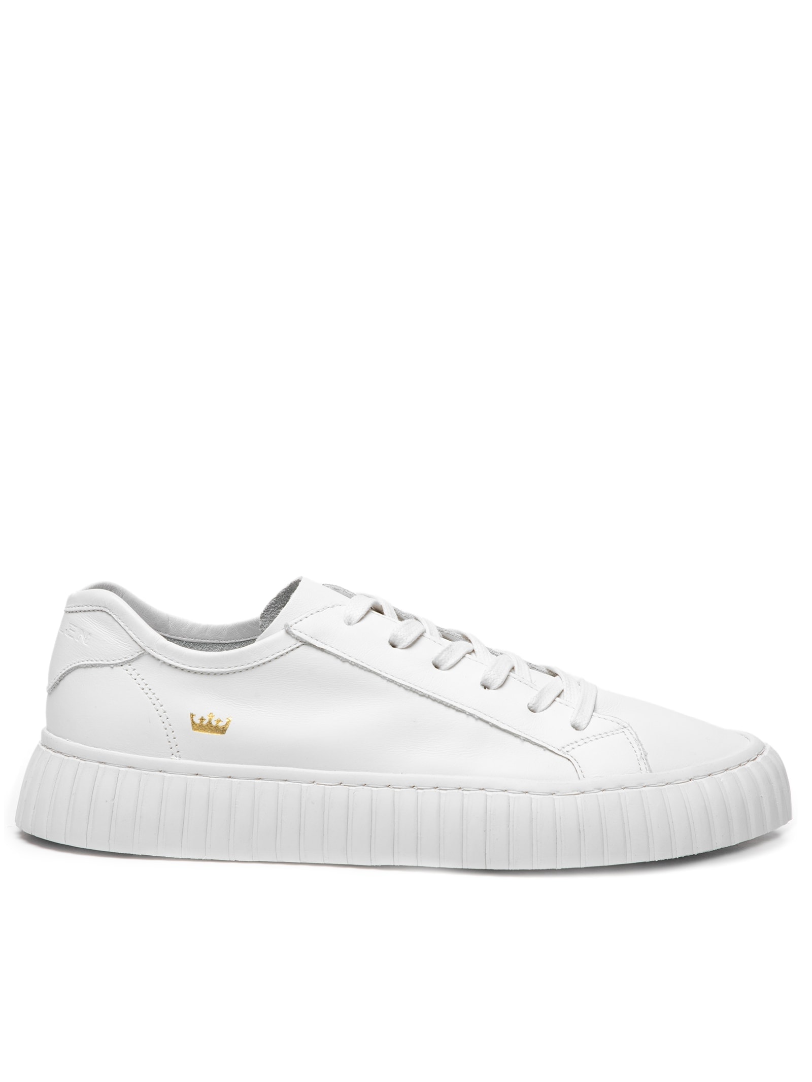 Tênis Feminino Grip Couro Coroa Branco Osklen