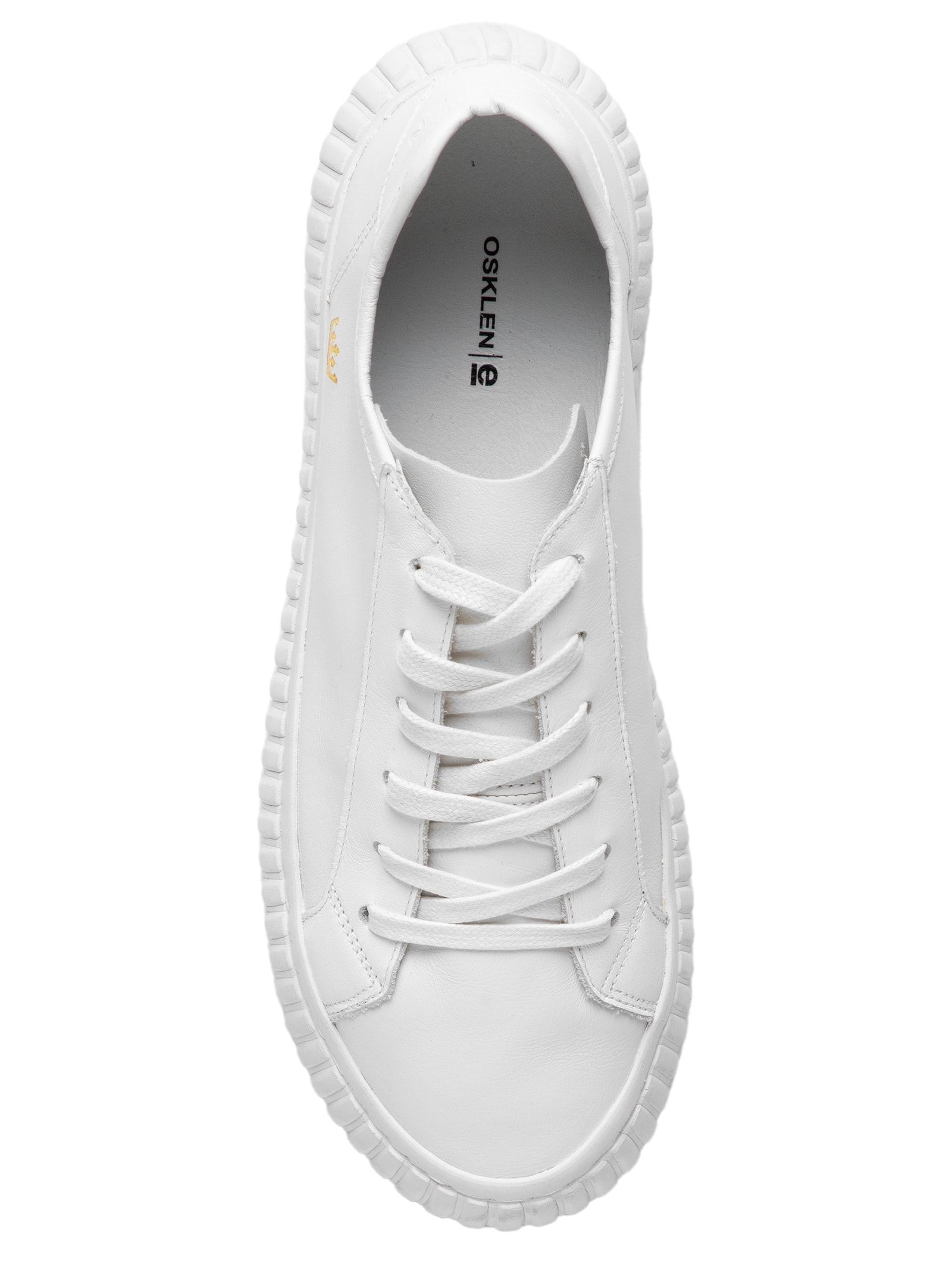 Tênis Feminino Grip Couro Coroa Branco Osklen