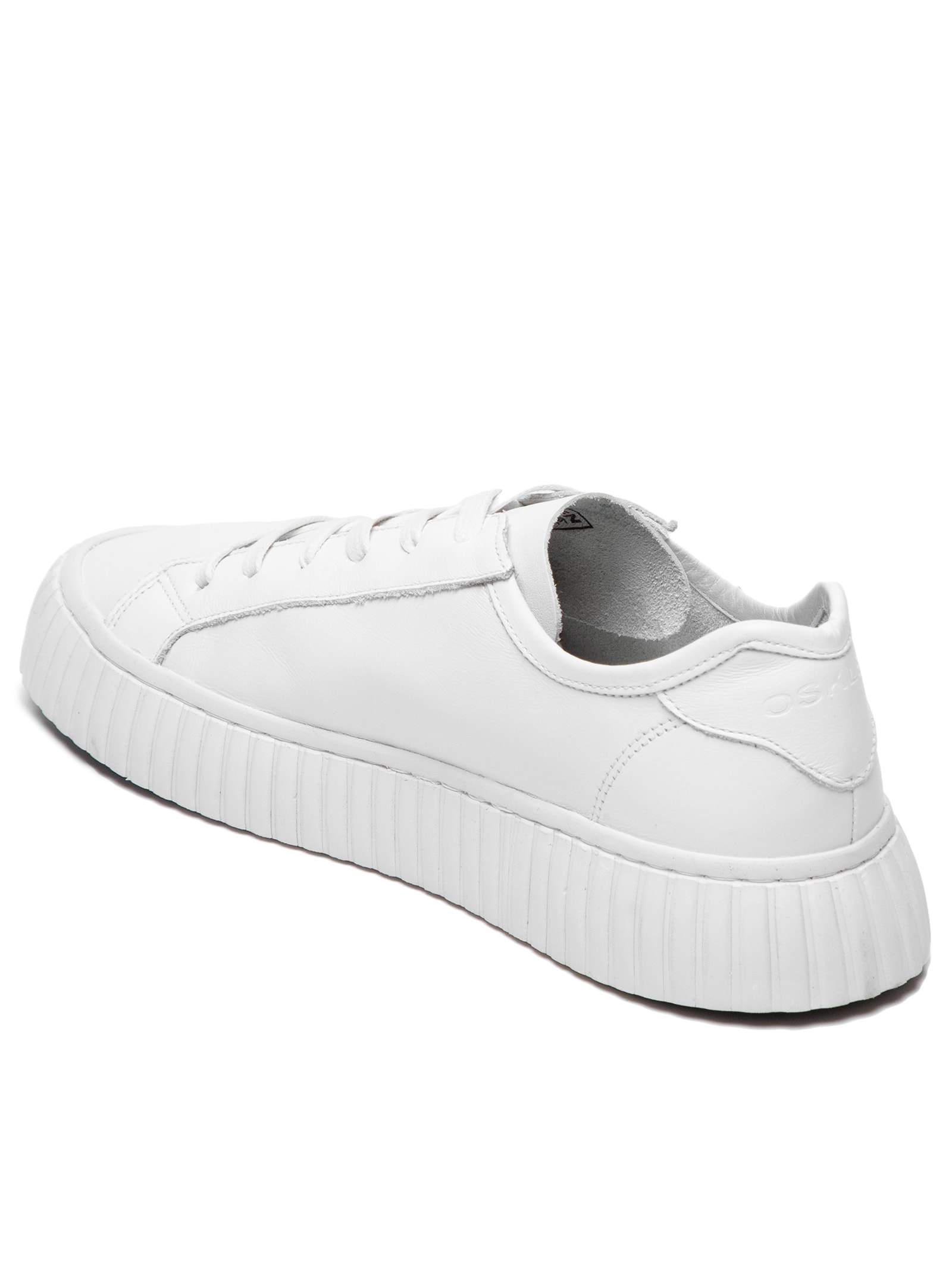 Tênis Feminino Grip Couro Coroa Branco Osklen
