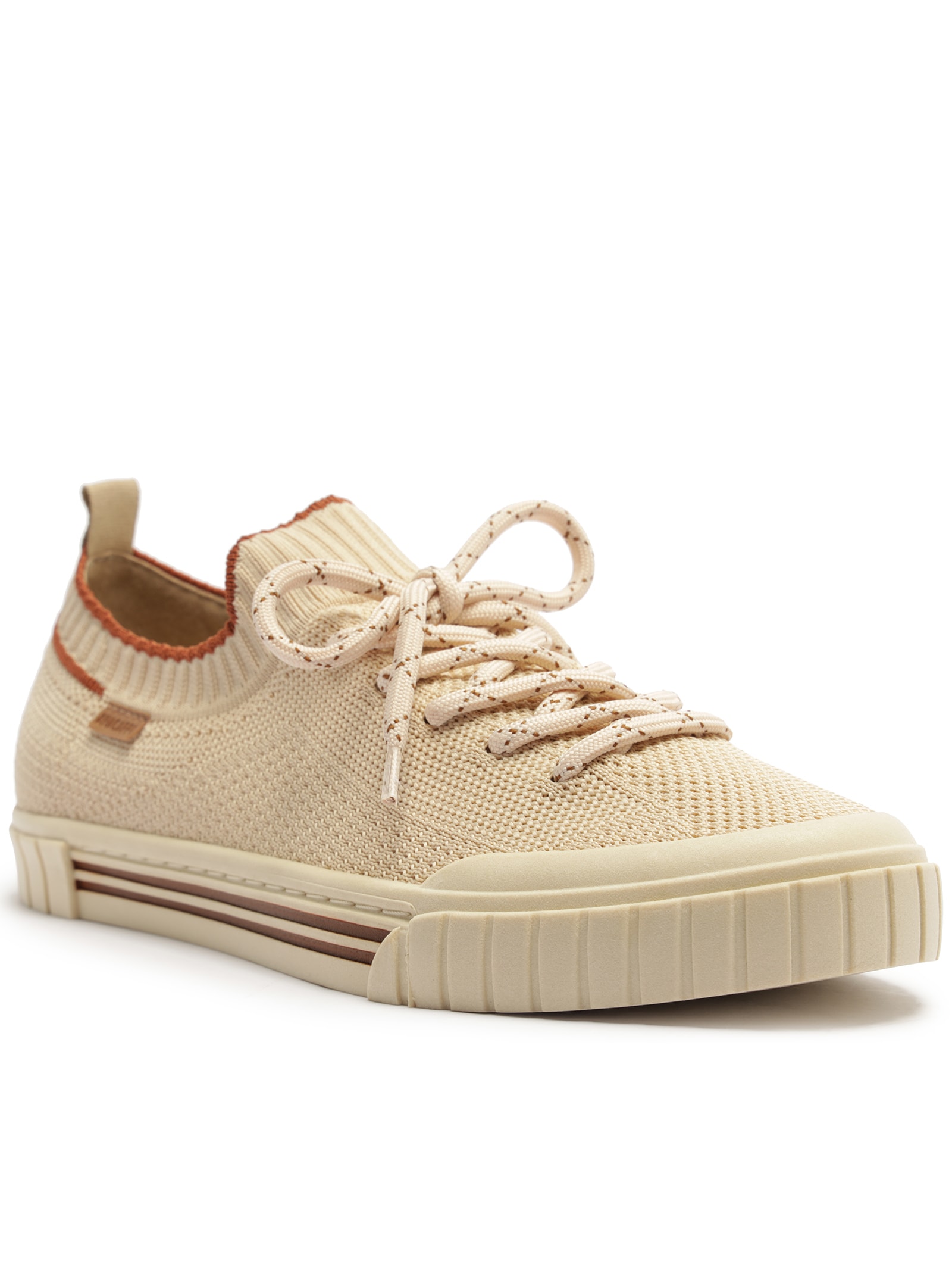 Tênis Feminino Knit Alê Bege Anacapri