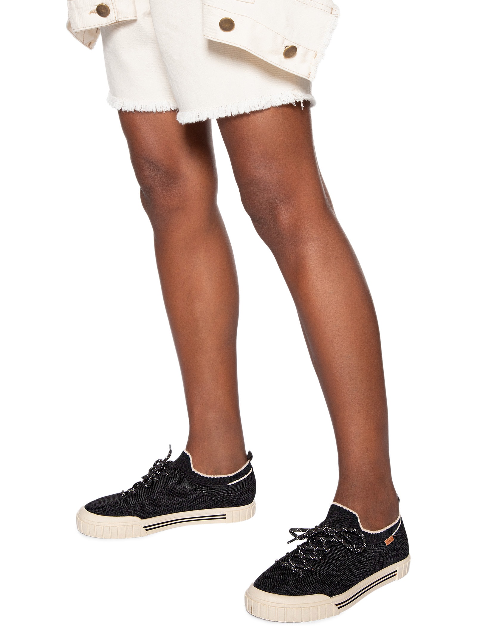 Tênis Feminino Knit Alê Preto Anacapri