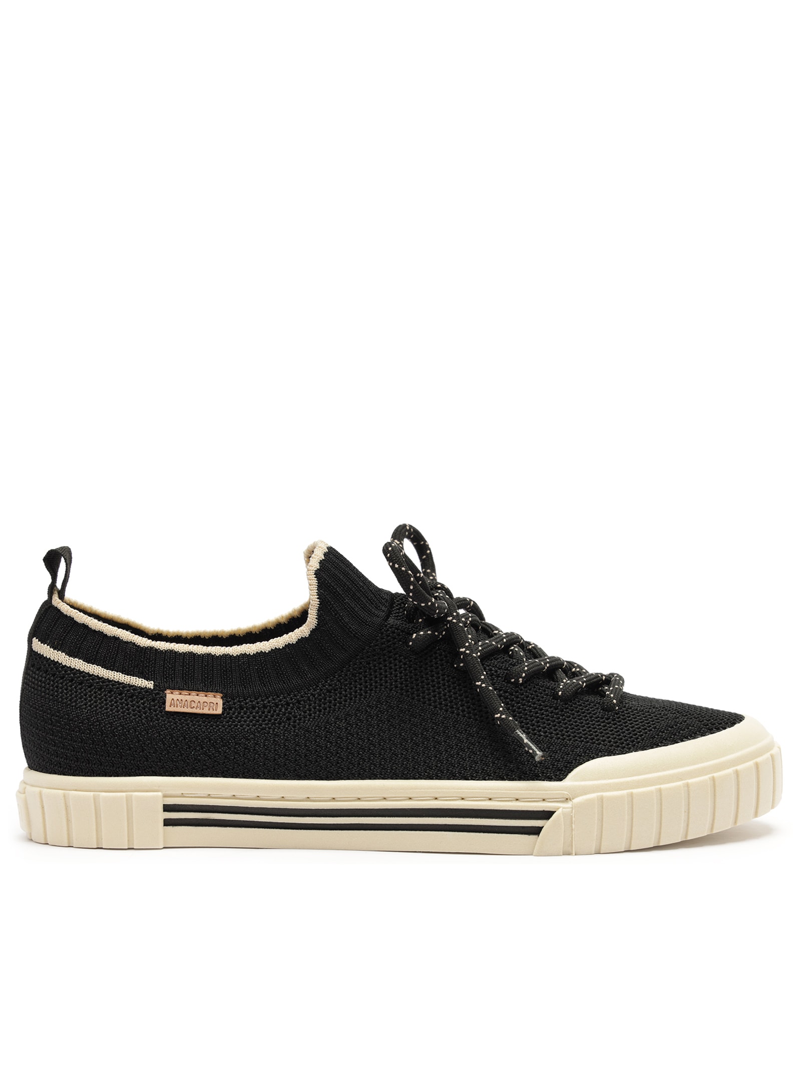 Tênis Feminino Knit Alê Preto Anacapri