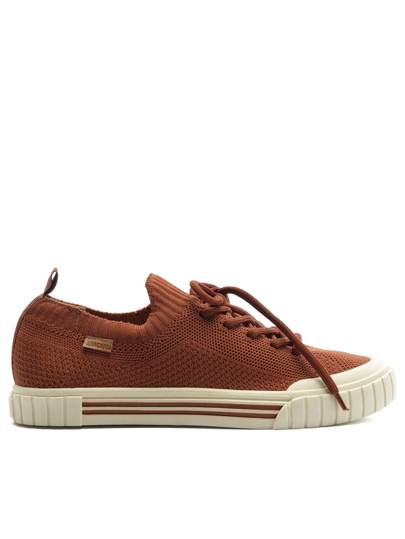 Tênis Feminino Knit Alê – Marrom Anacapri