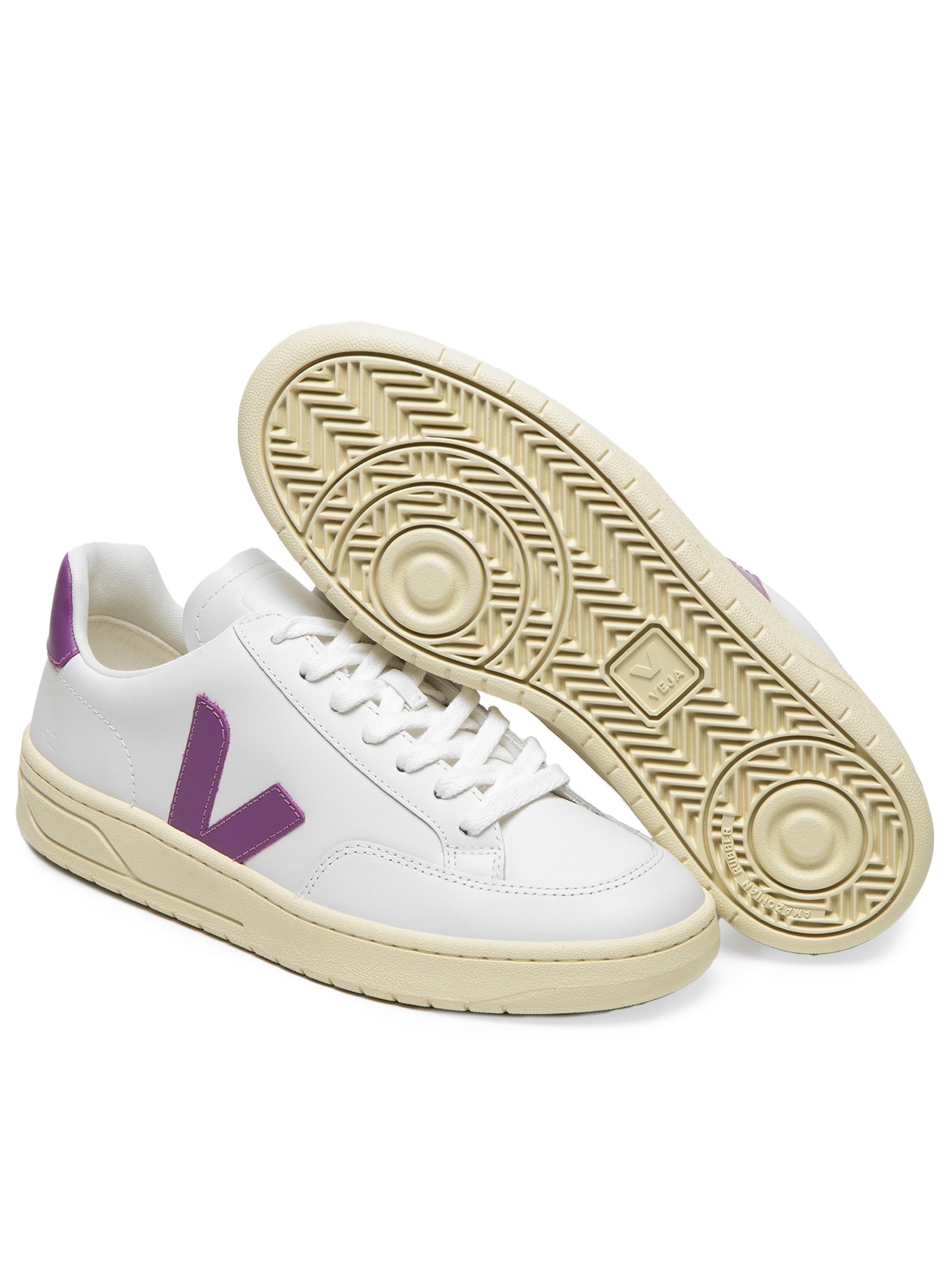 Tênis Feminino Leather V-12 Branco Veja