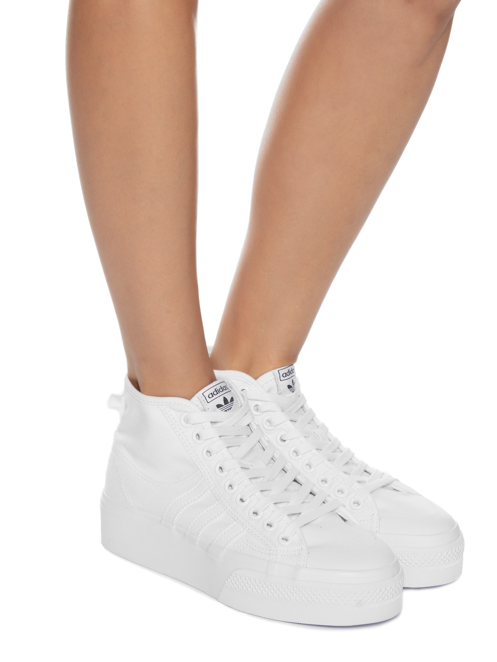 Adidas Originals - Tênis Feminino Nizza Platform Mid - Branco