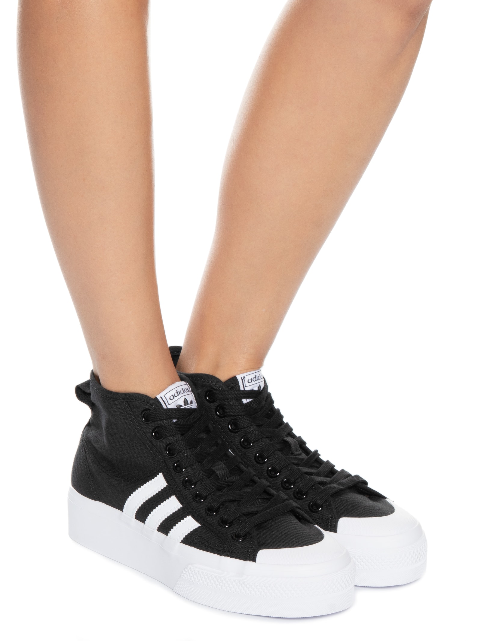 Tênis Feminino Nizza Platform Mid - Preto - Adidas Originals