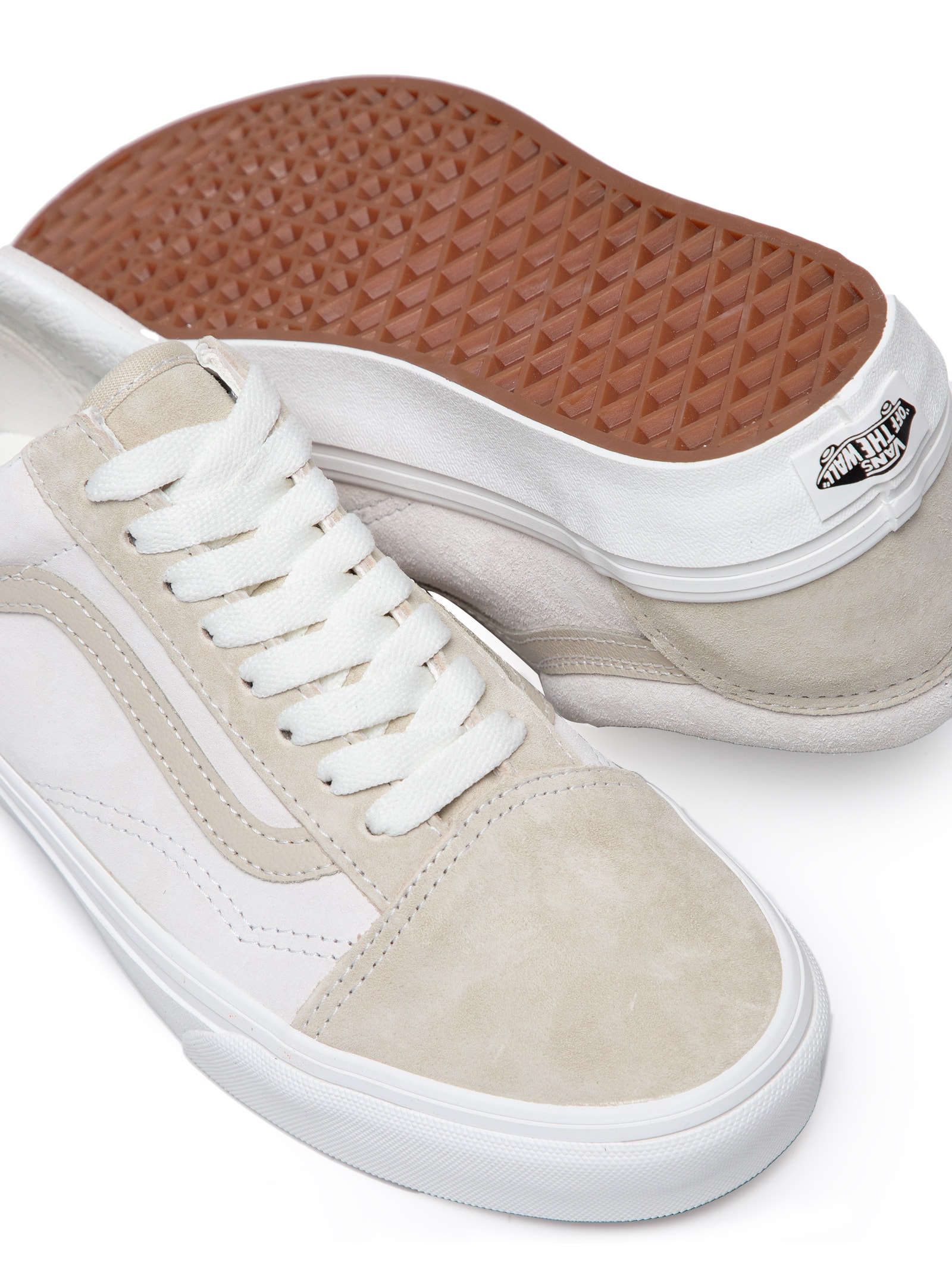 Vans old skool fashion bege feminino