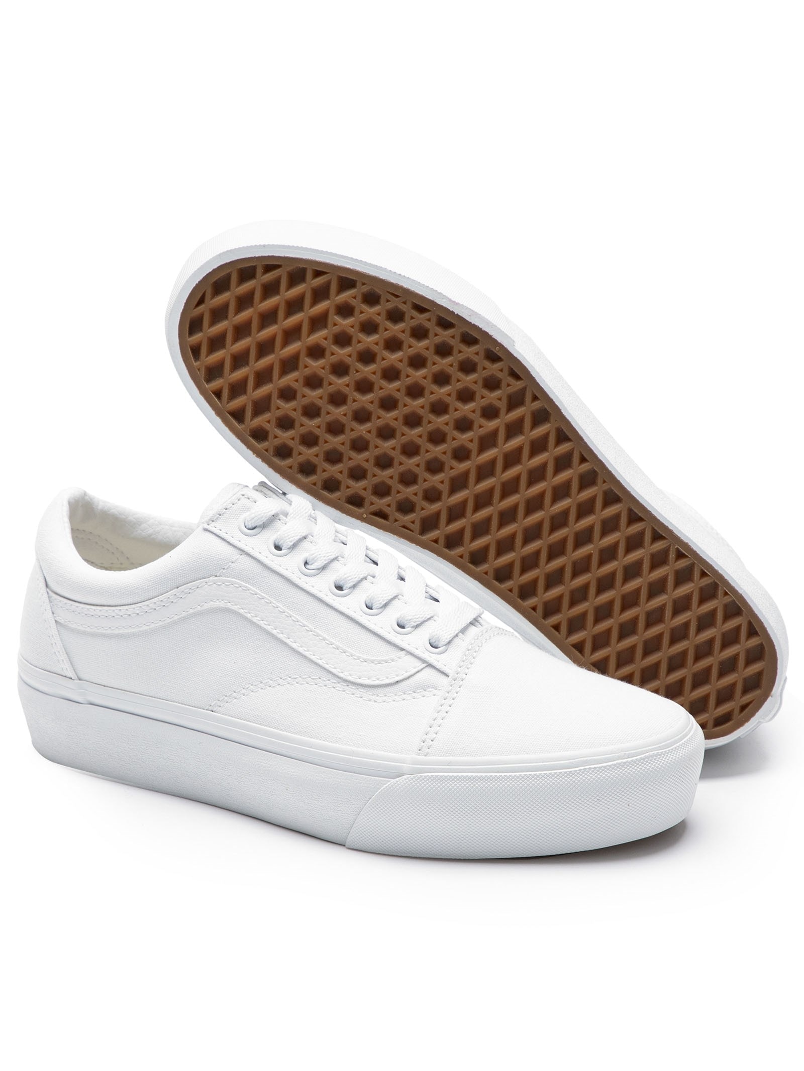 Vans Tênis Feminino Old Skool Platform Branco