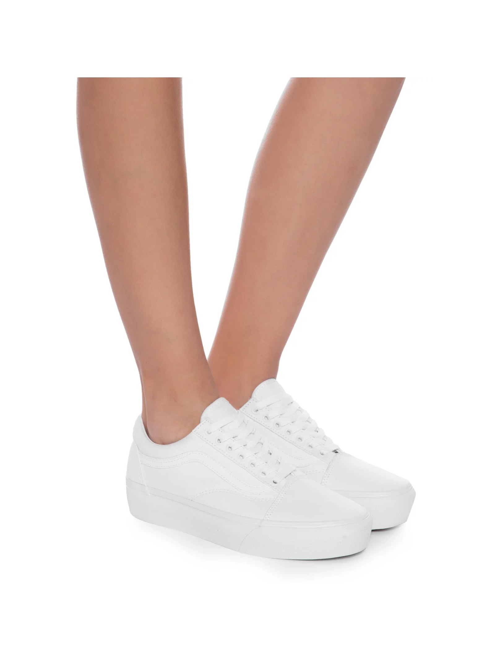 Tênis Feminino Old Skool Platform Branco Vans