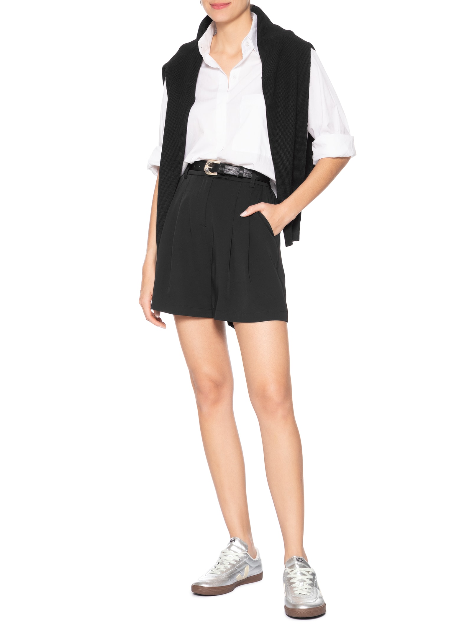 Tênis Feminino Panenka O.T. Prateado Veja