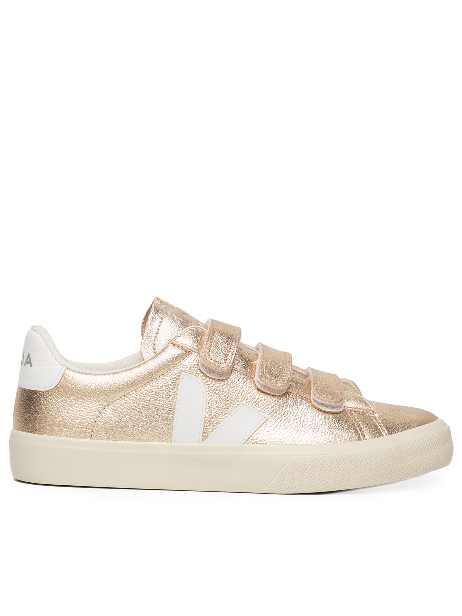 Tênis Feminino Recife ChromeFree Leather Platine Dourado Veja