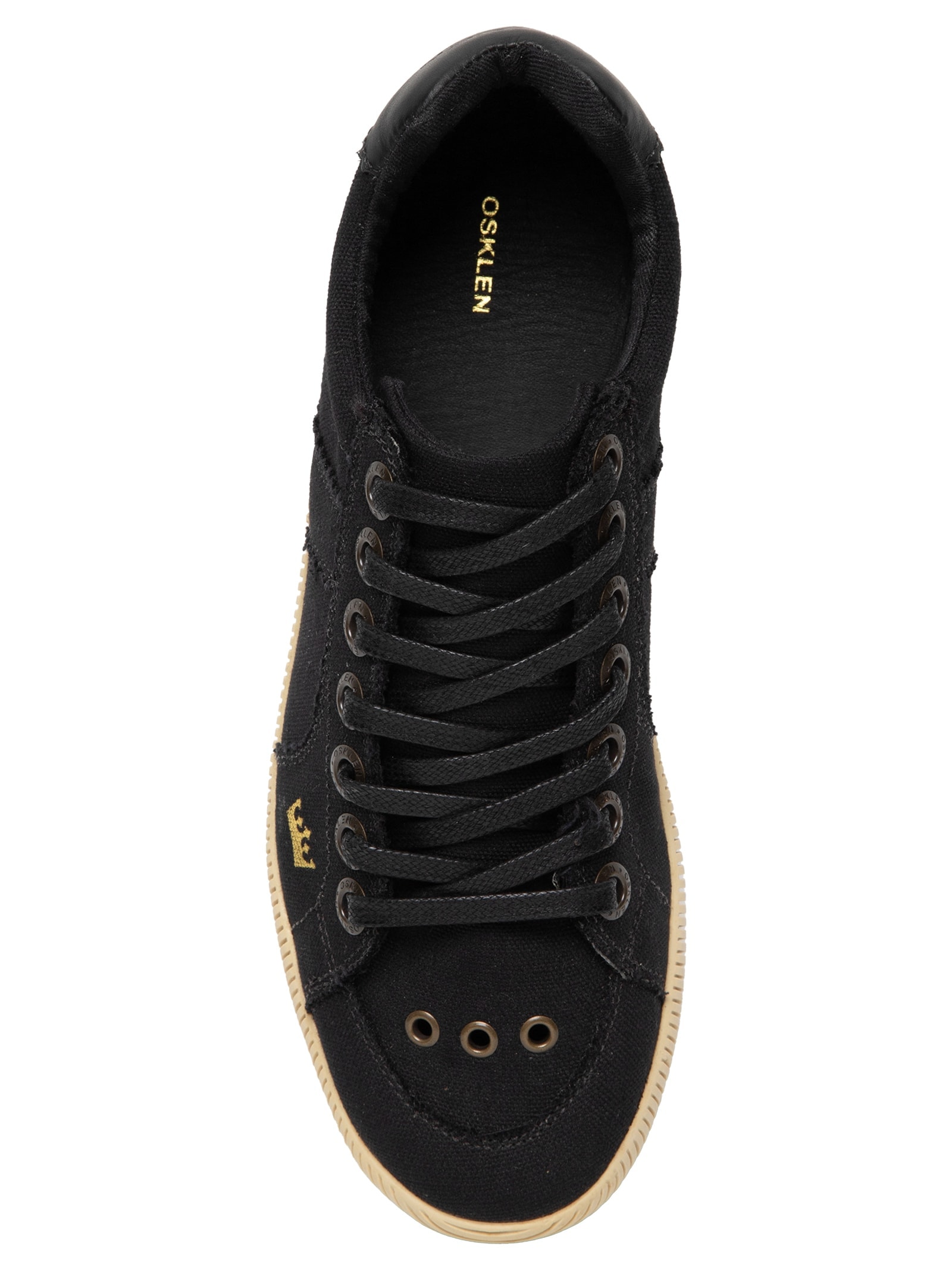 Tênis Feminino Riva Lona Lisa Básico Preto Osklen