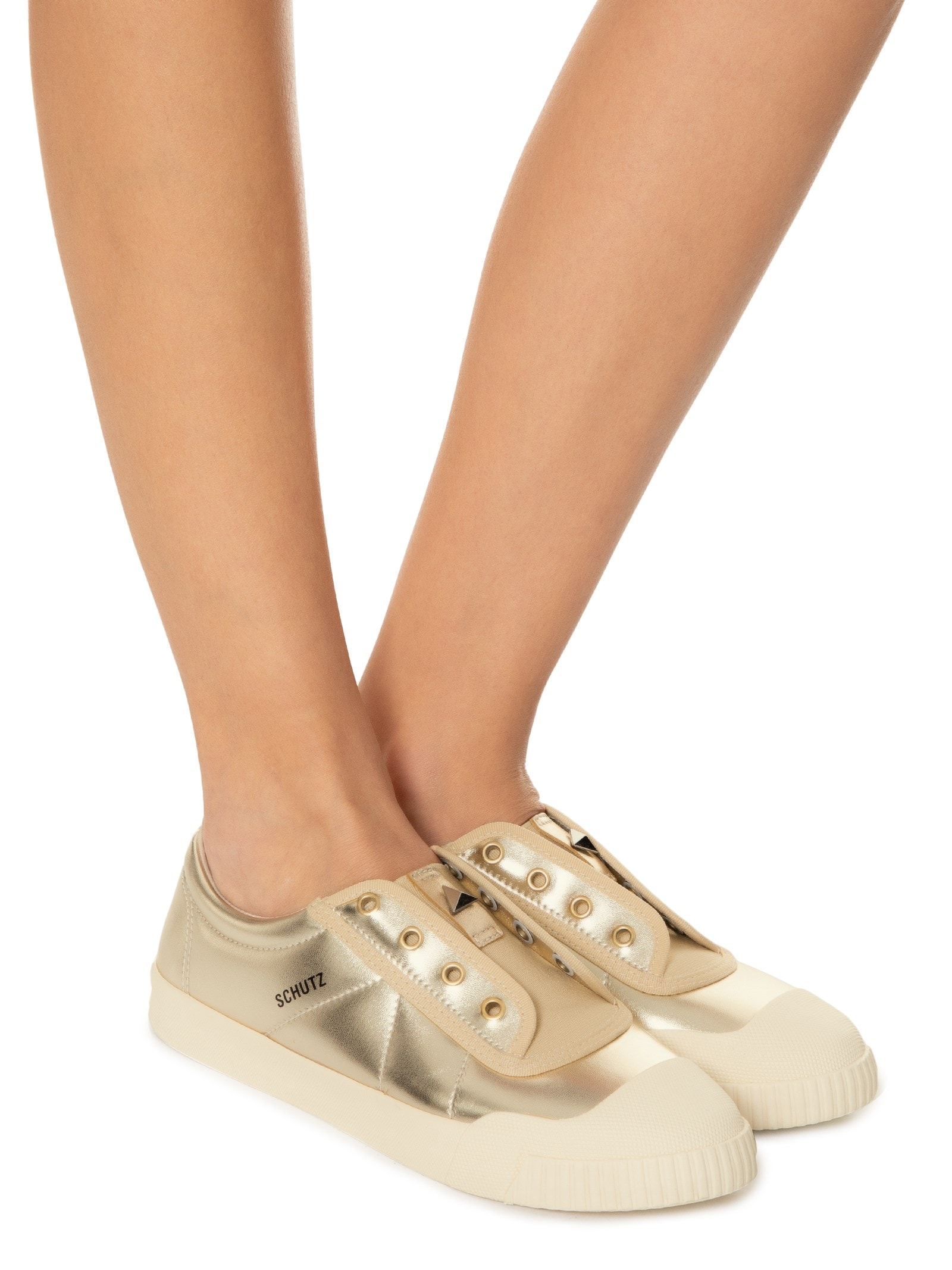 Tênis Feminino Sem Cadarço Smash - Schutz - Dourado
