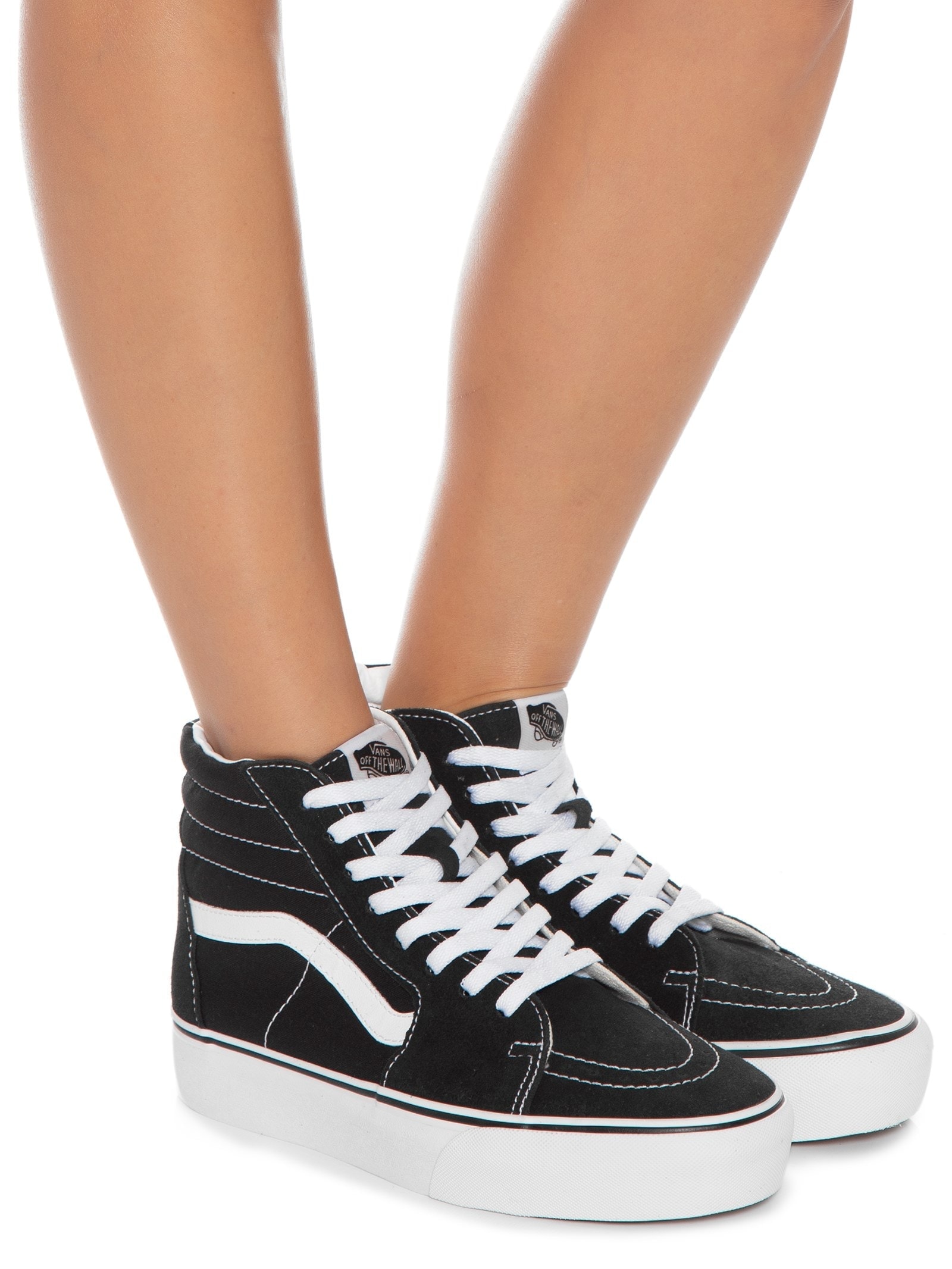 Tênis Cano Vans Old Skool Preto Cano Alto Vans Tênis Sk8-Hi Preto