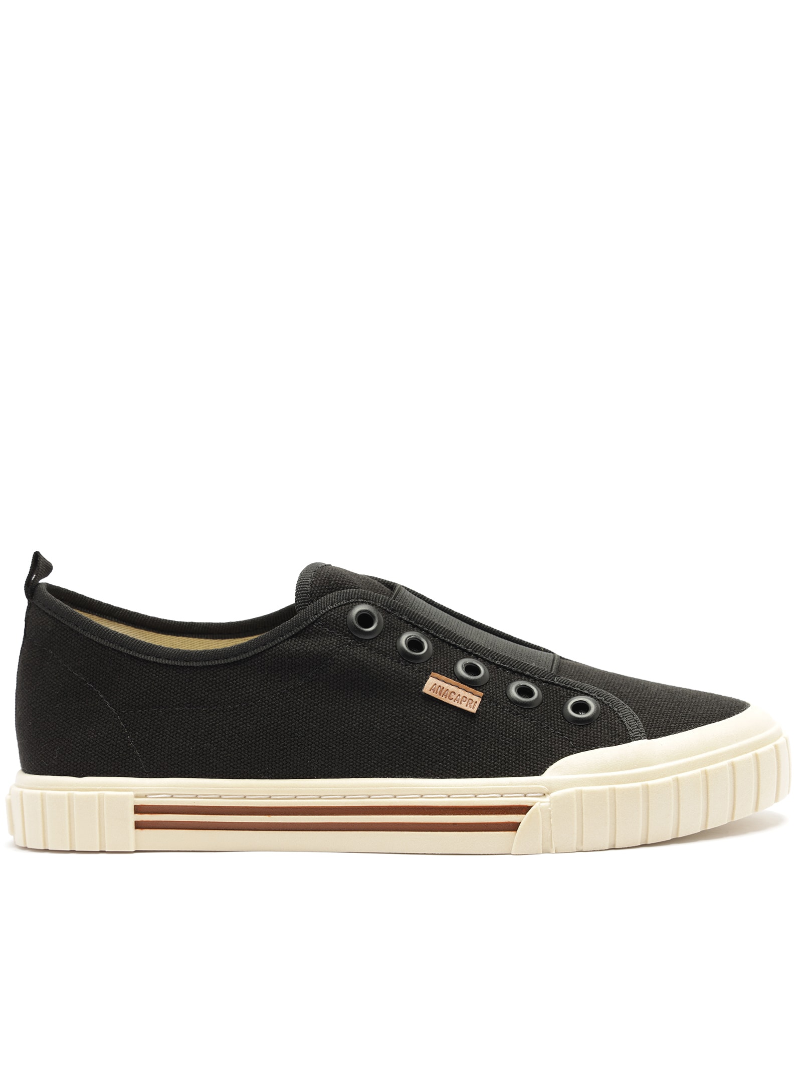 Tênis Feminino Slip On Alê Preto Anacapri