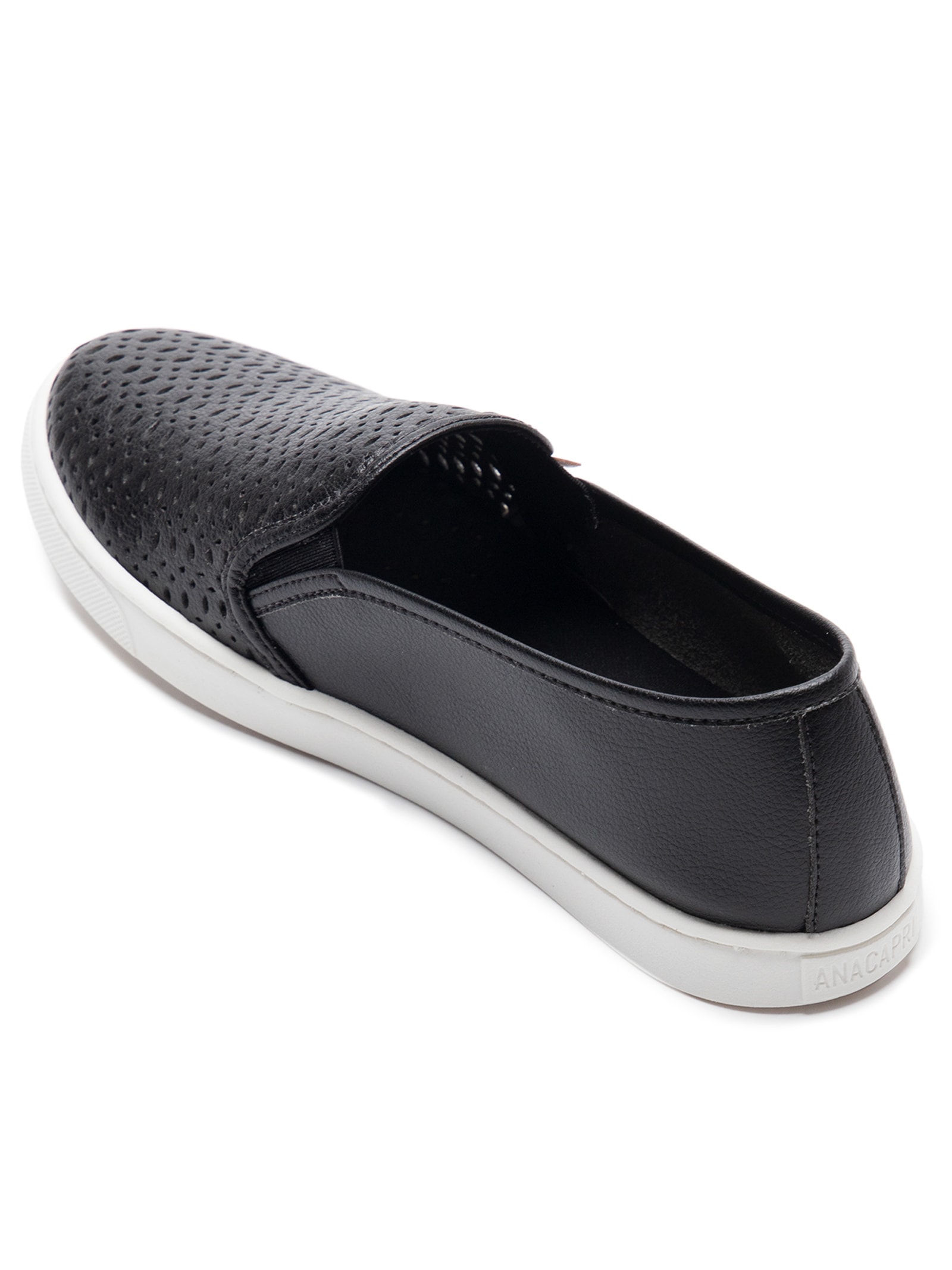Tênis Feminino Slip On Ana Preto Anacapri