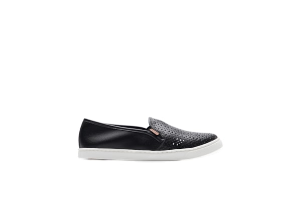 Tênis Feminino Slip On Ana - Preto