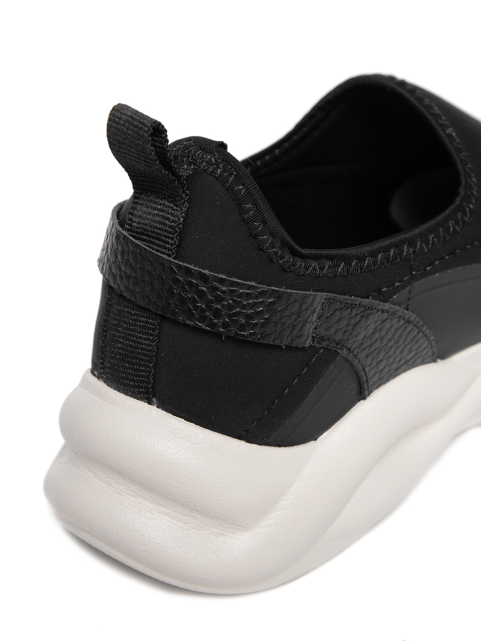 Usaflex Tênis Feminino Slip On Elastano Preto