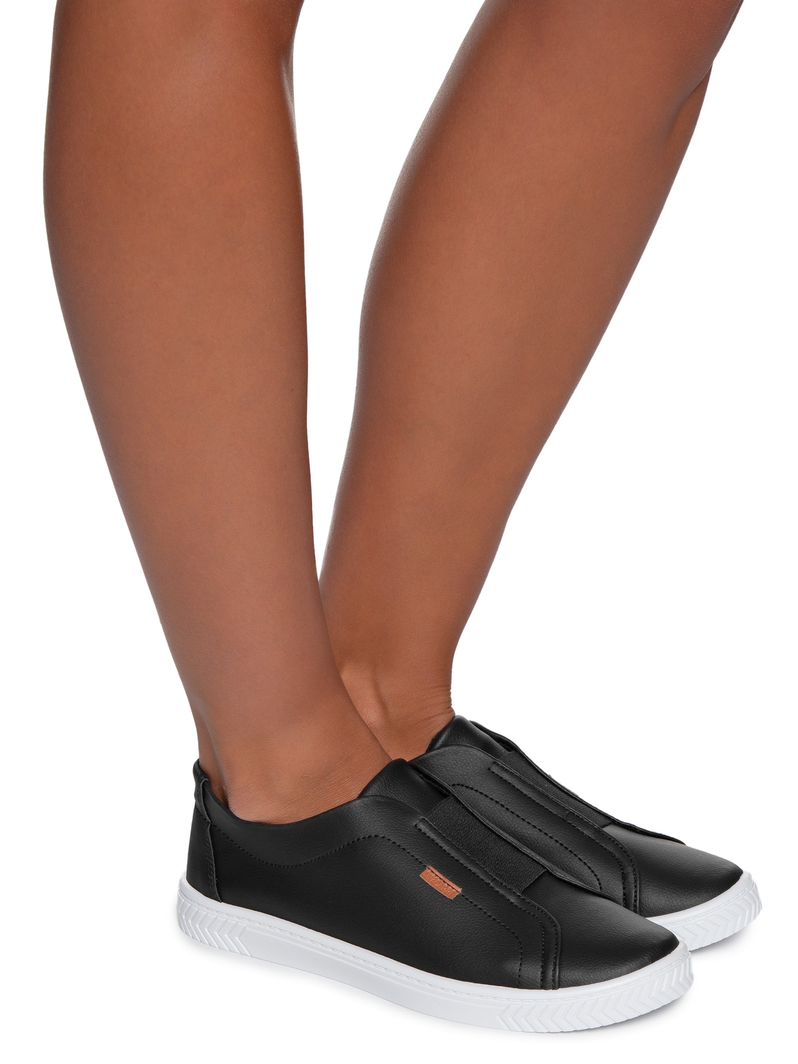 Tênis Feminino Slip On Elástico Anacapri Preto - Main Image