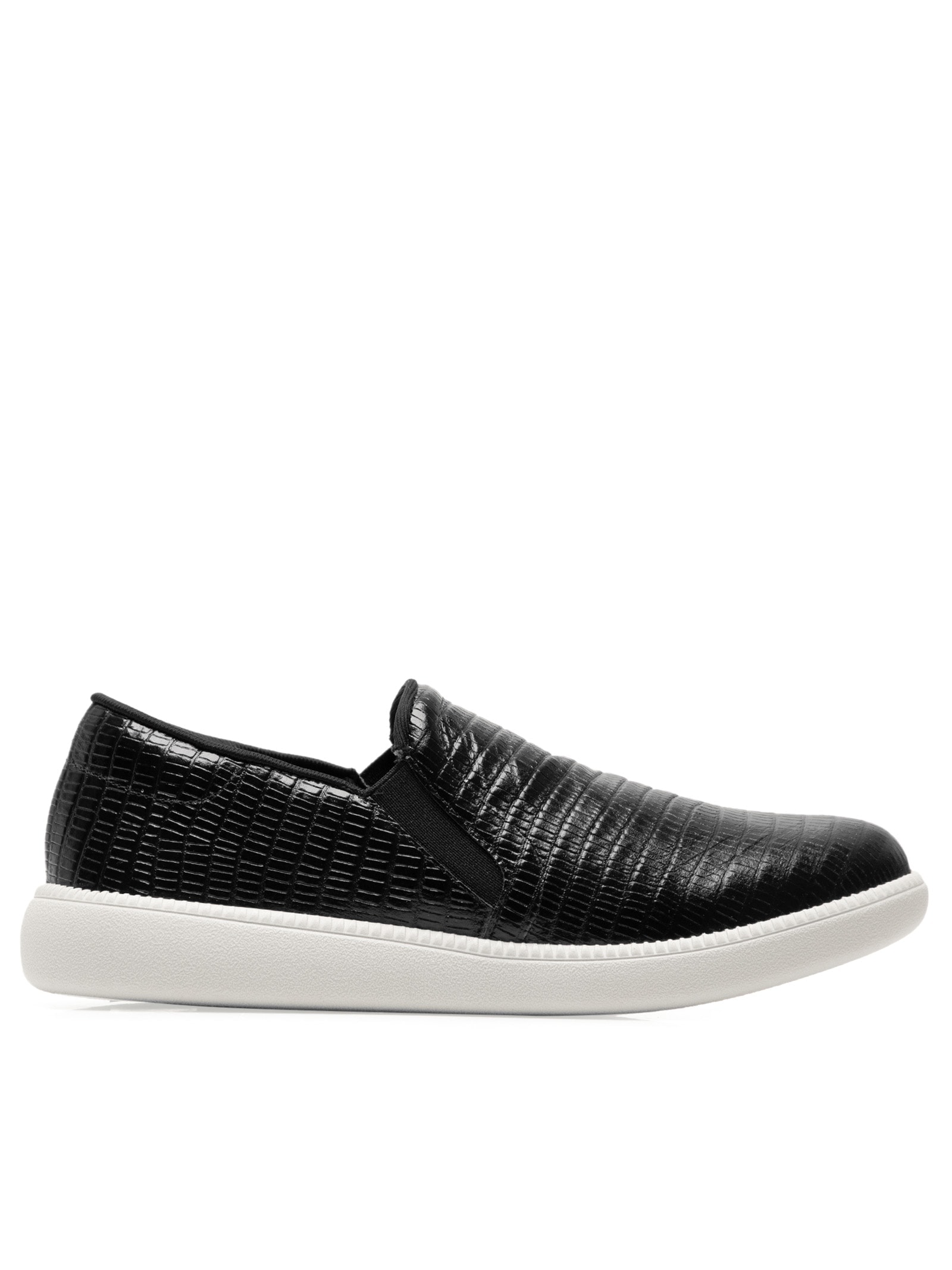 Tênis Feminino Slip On Preto Usaflex