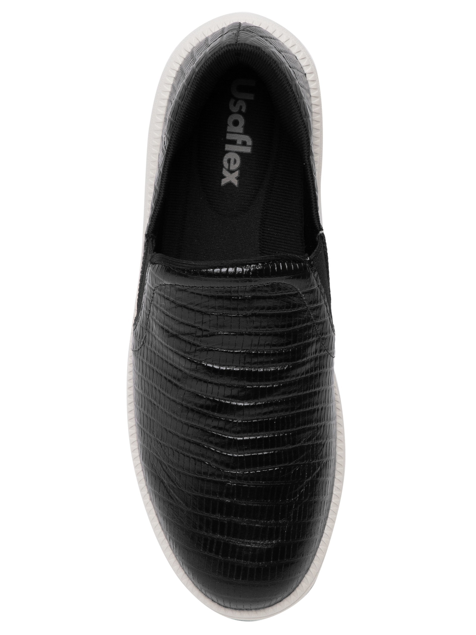 Tênis Feminino Slip On Preto Usaflex