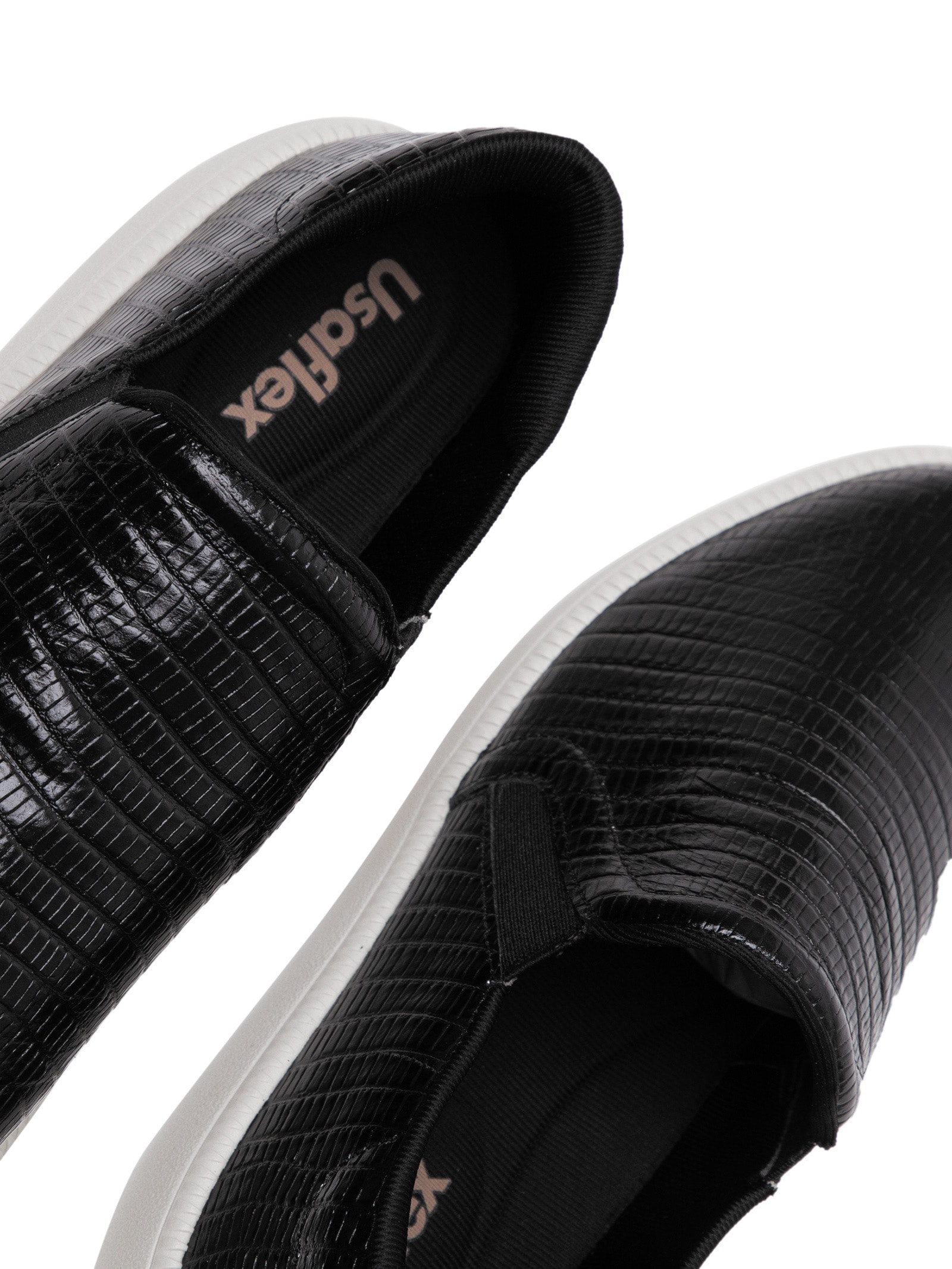 Tênis Feminino Slip On Preto Usaflex