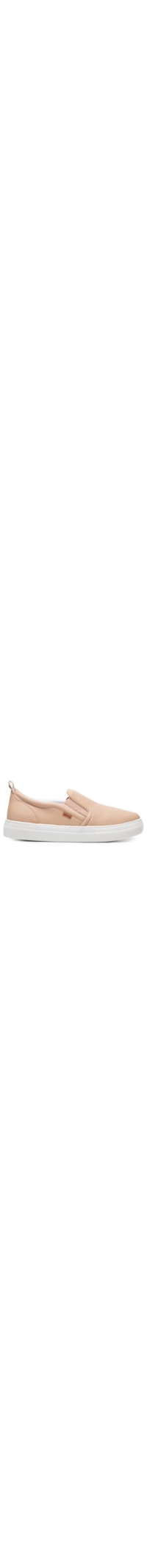 Tênis Feminino Slip On Sola Alta - Bege