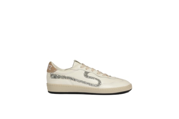 Tênis Feminino Snake Couro Brilho - Branco