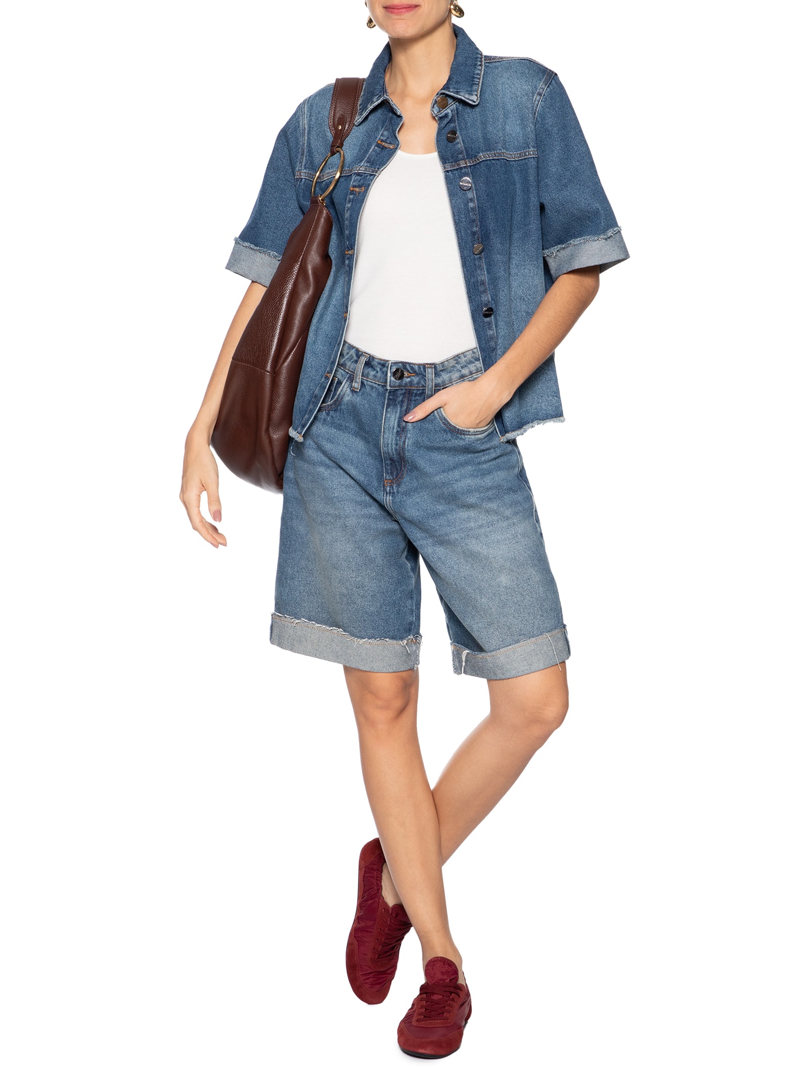 Schutz - Tênis Feminino Sneaker Eight - Vinho