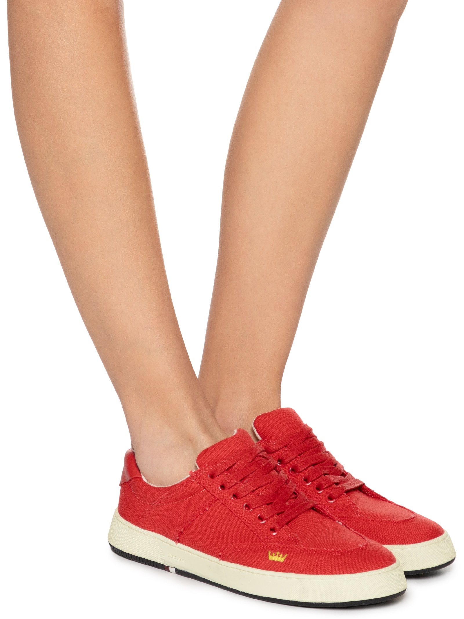 Osklen Tênis Feminino Soho Lona Lisa Vermelho