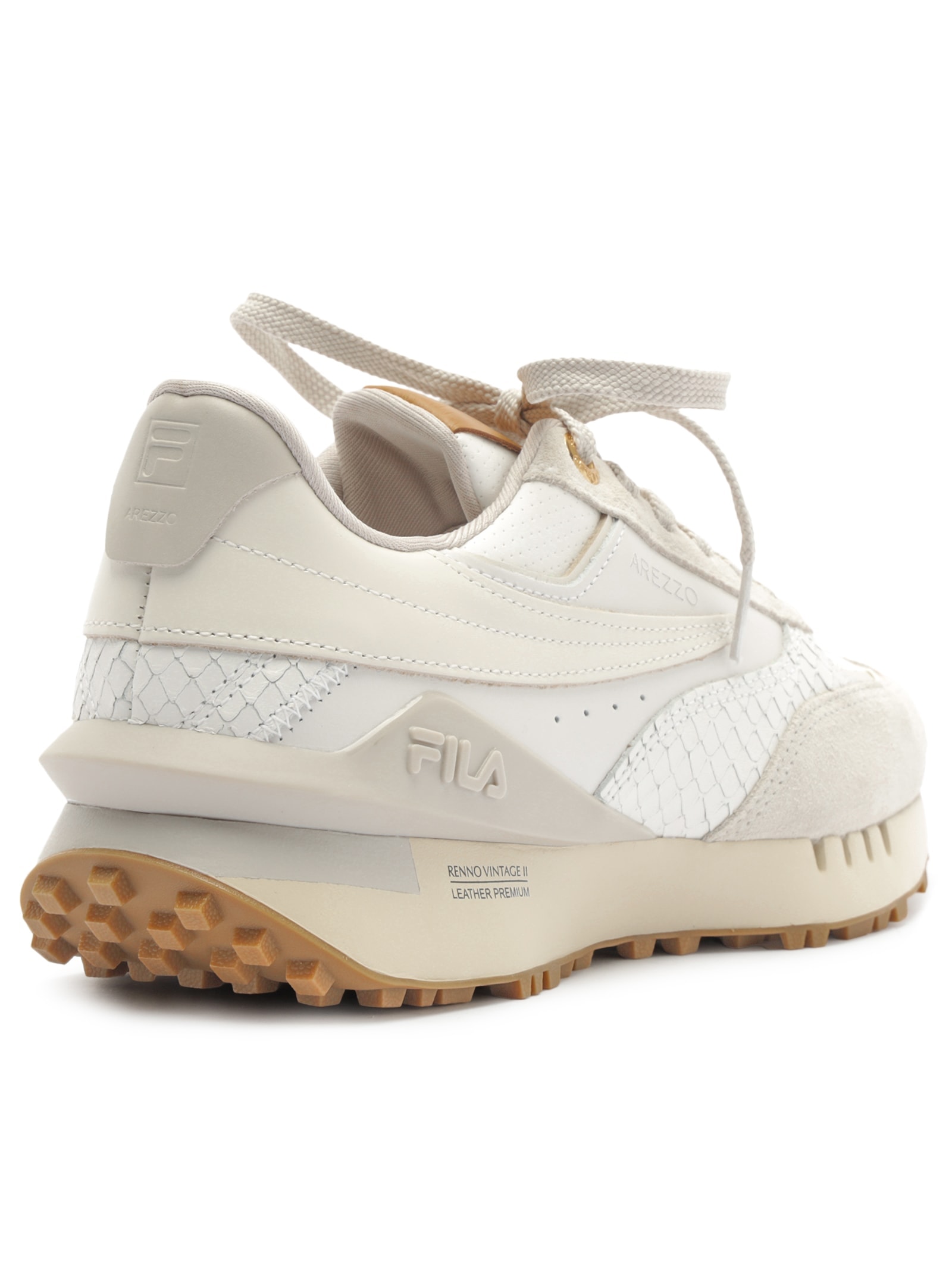 Tênis Feminino Solado Esportivo Suede Branco Arezzo + Fila
