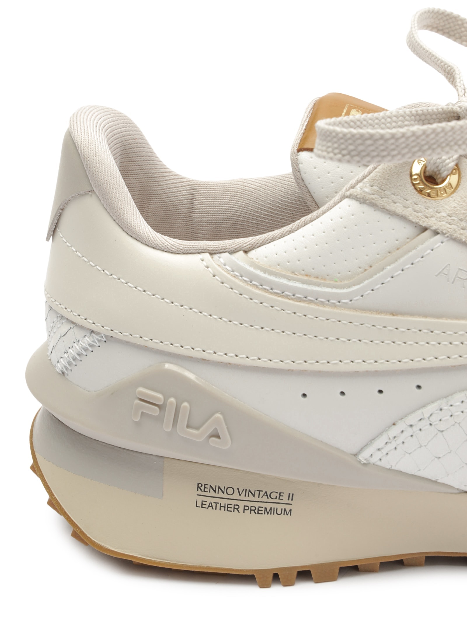 Tênis Feminino Solado Esportivo Suede Branco Arezzo + Fila