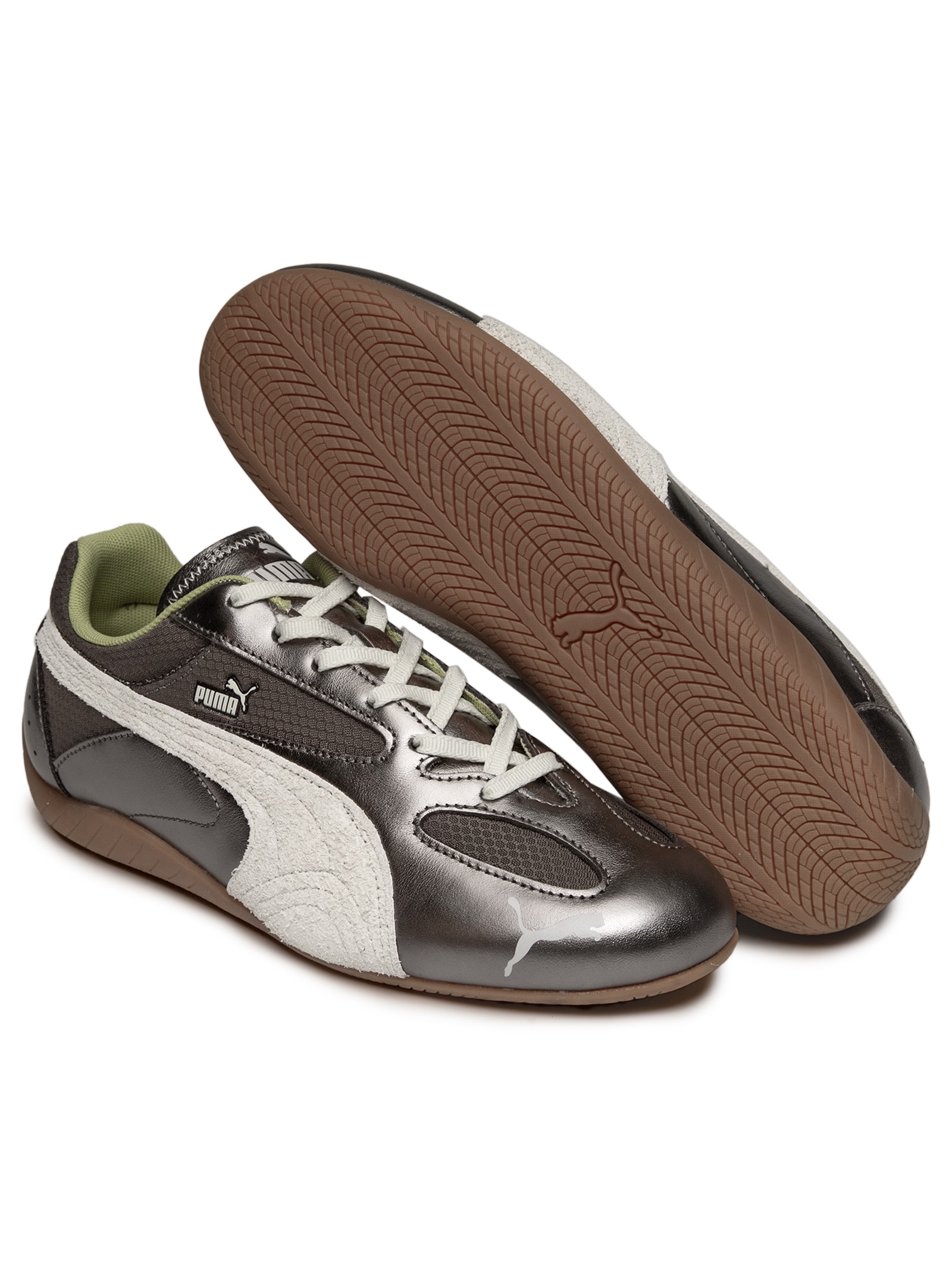 Tênis Feminino Speedcat Lou Metallic Wns Prateado Puma