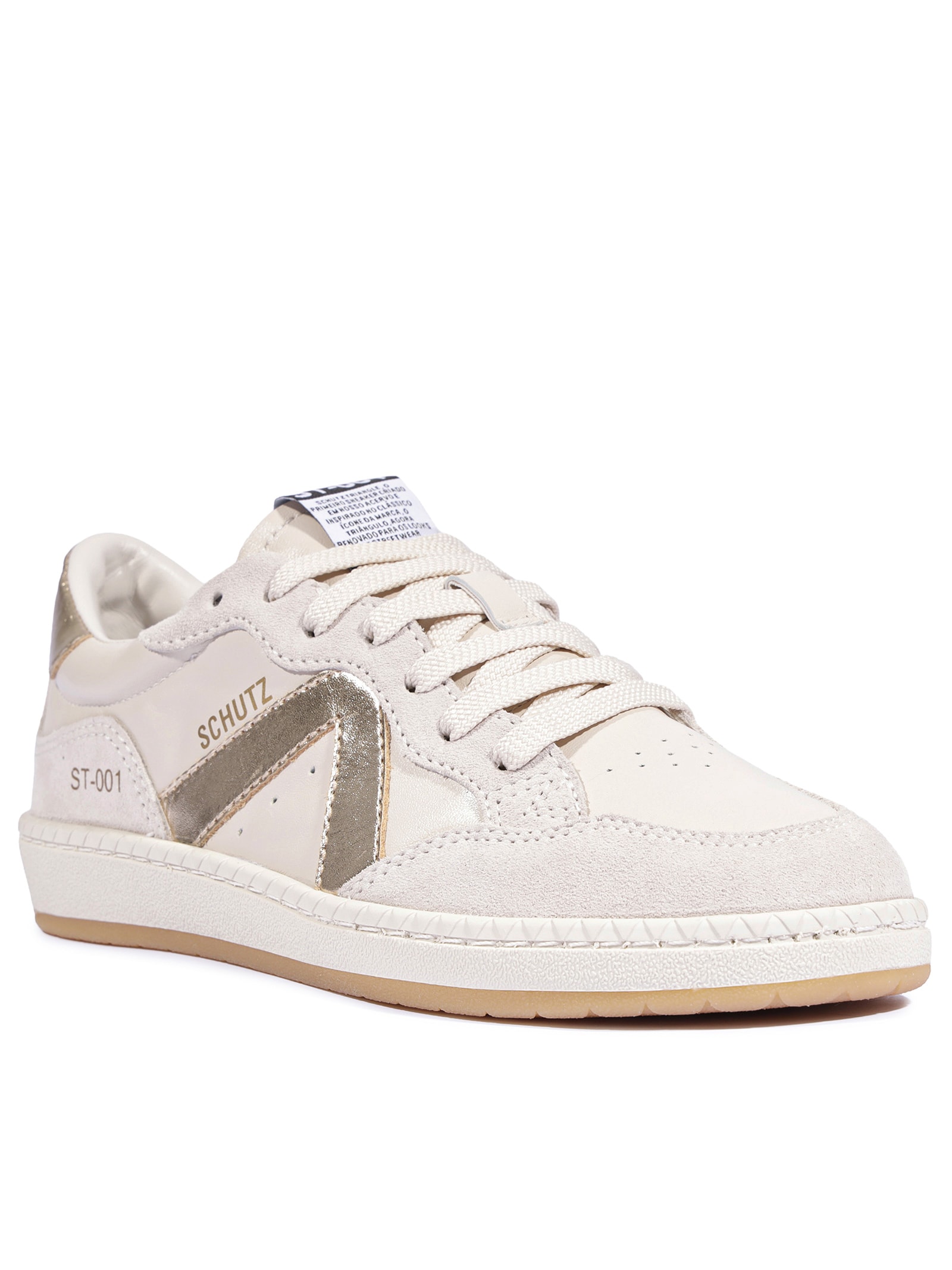 Tênis Feminino St 001 Camurça Bege Schutz