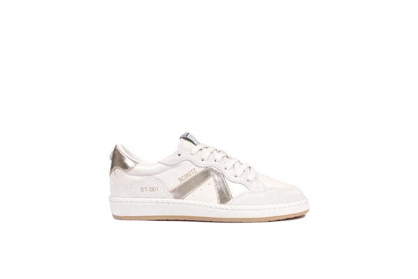 Tênis Feminino St 001 Camurça - Branco