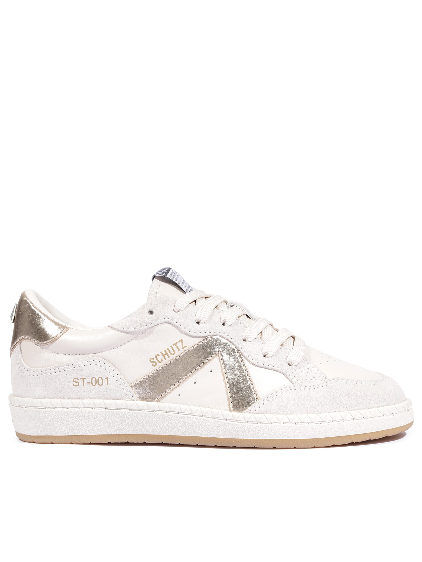 Tênis Feminino St 001 Camurça Branco Schutz