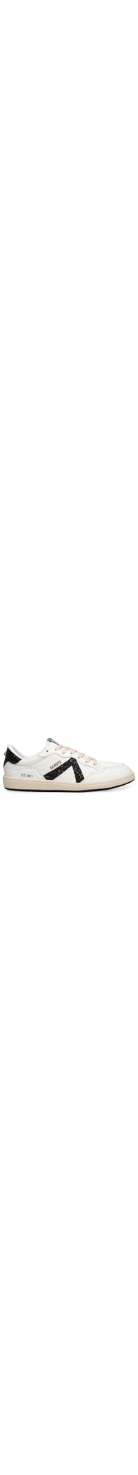 Tênis Feminino ST 001 Multineutro Couro Amarração Glitter - Branco
