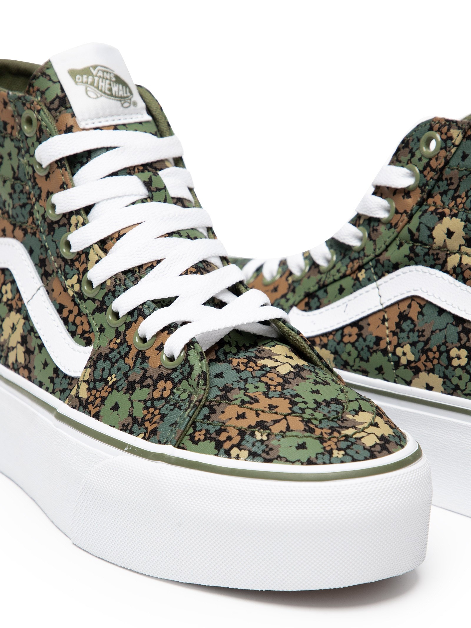 HOT Cano Alto Vans Tenis Florido Vans Feminino Vans Cano Alto