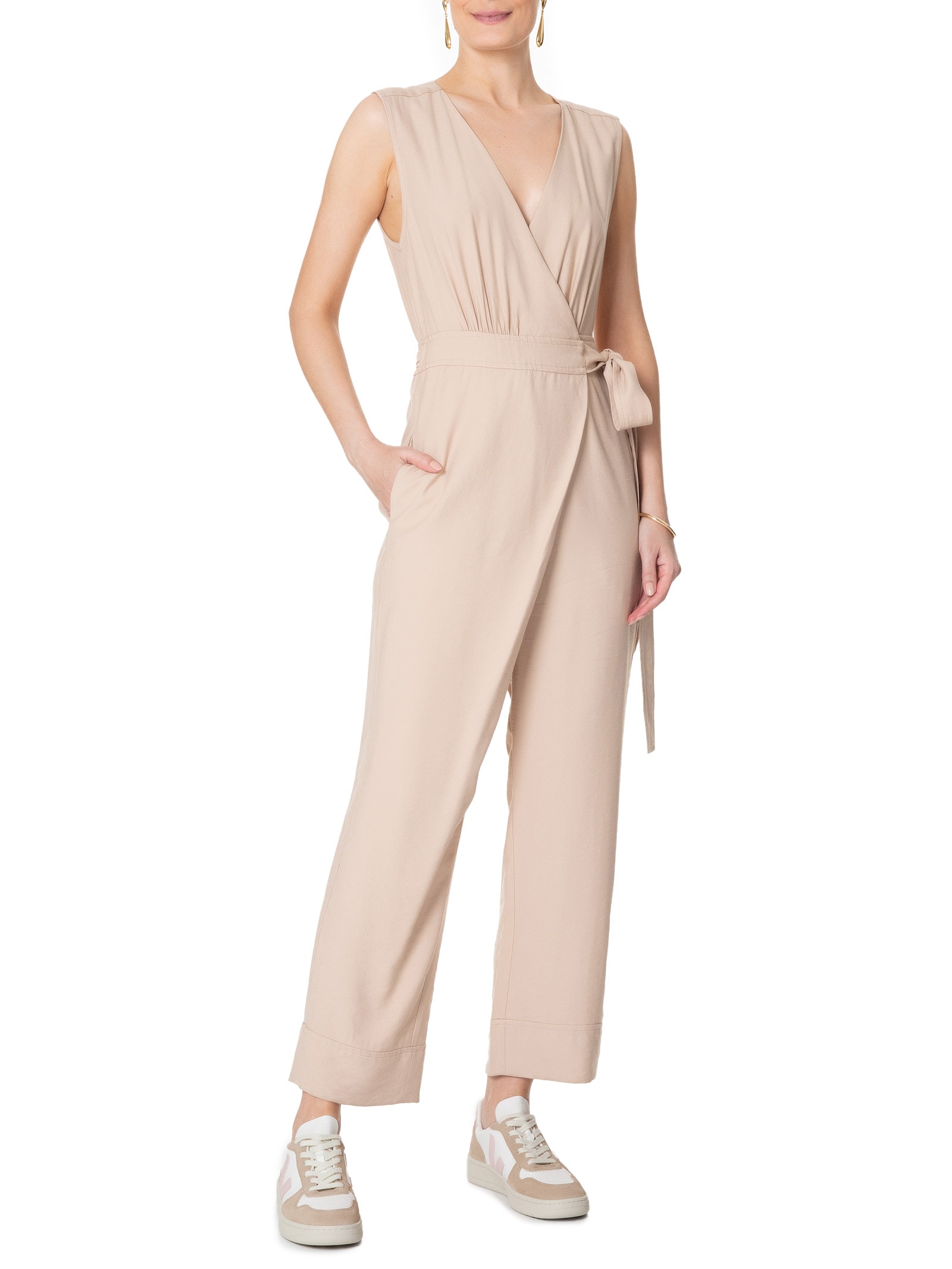 Veja - Tênis Feminino V-10 Chromefree Petale Sahar - Off White