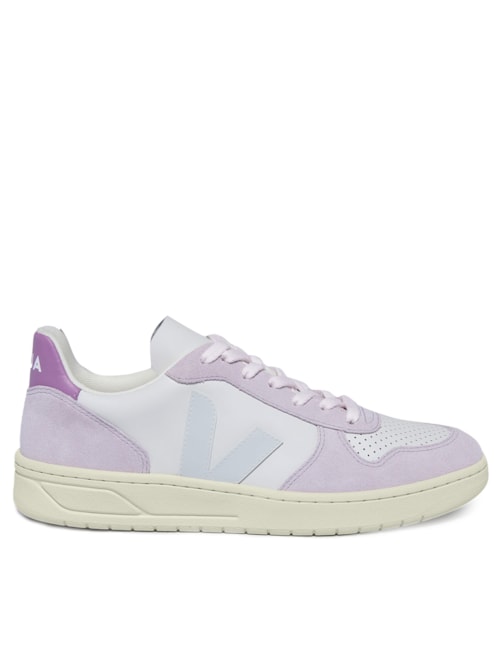 Tênis Feminino V-10 Leath Gravel Mentol Parme - Roxo