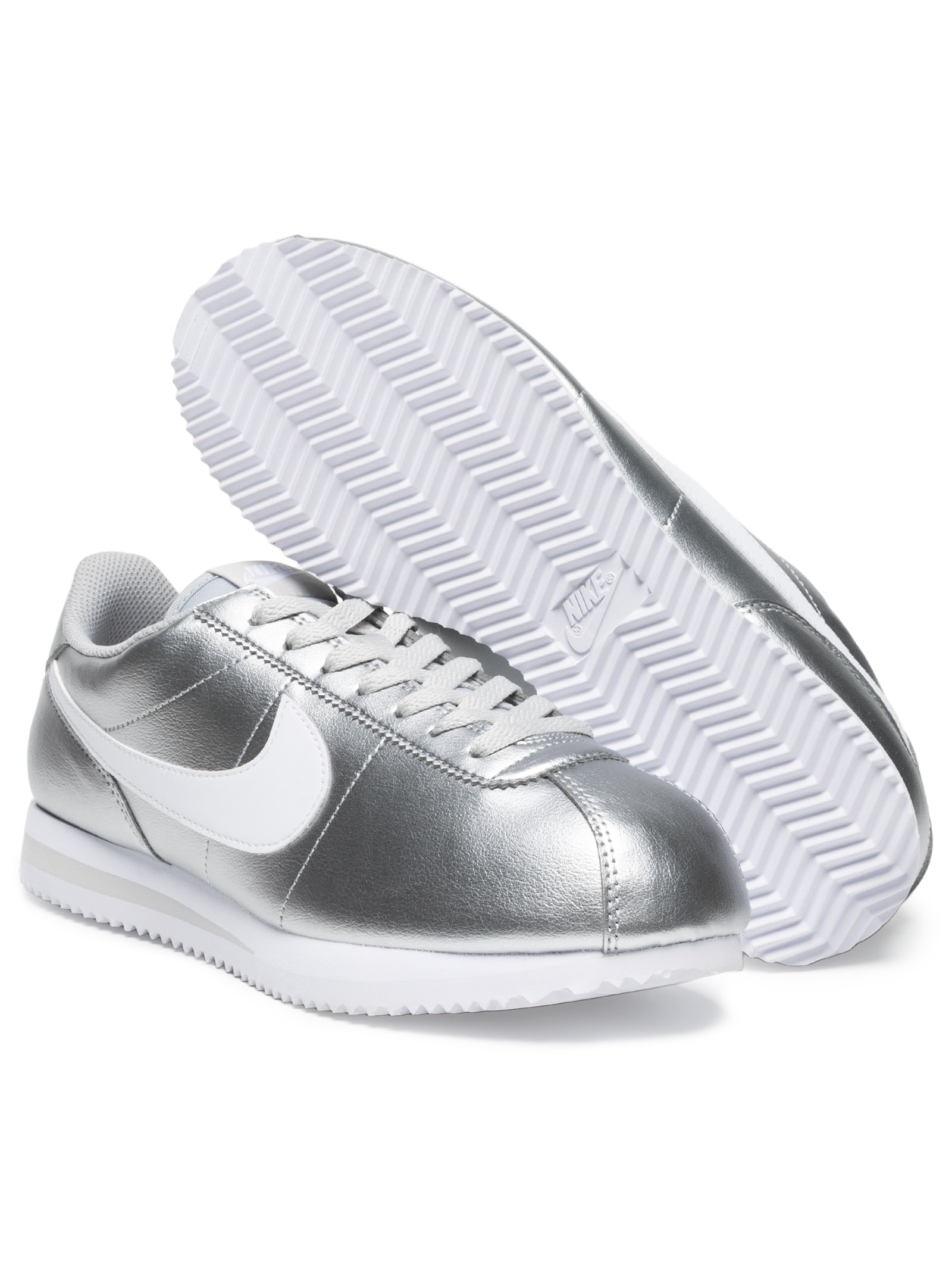 Tênis Feminino W Nike Cortez Mttlc – Prateado Nike