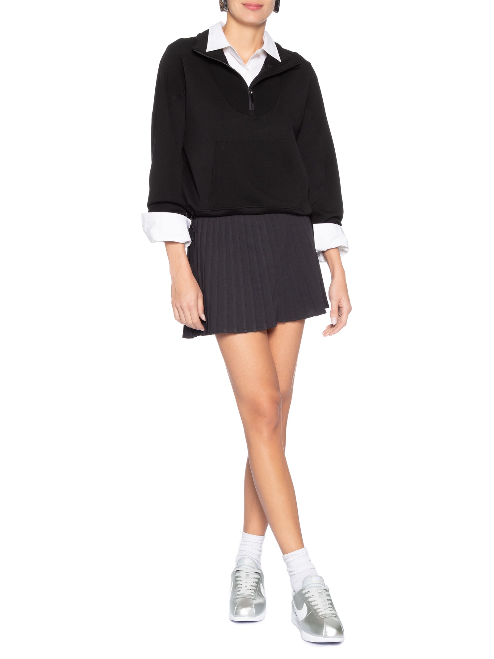 Tênis Feminino W Nike Cortez Mttlc – Prateado Nike