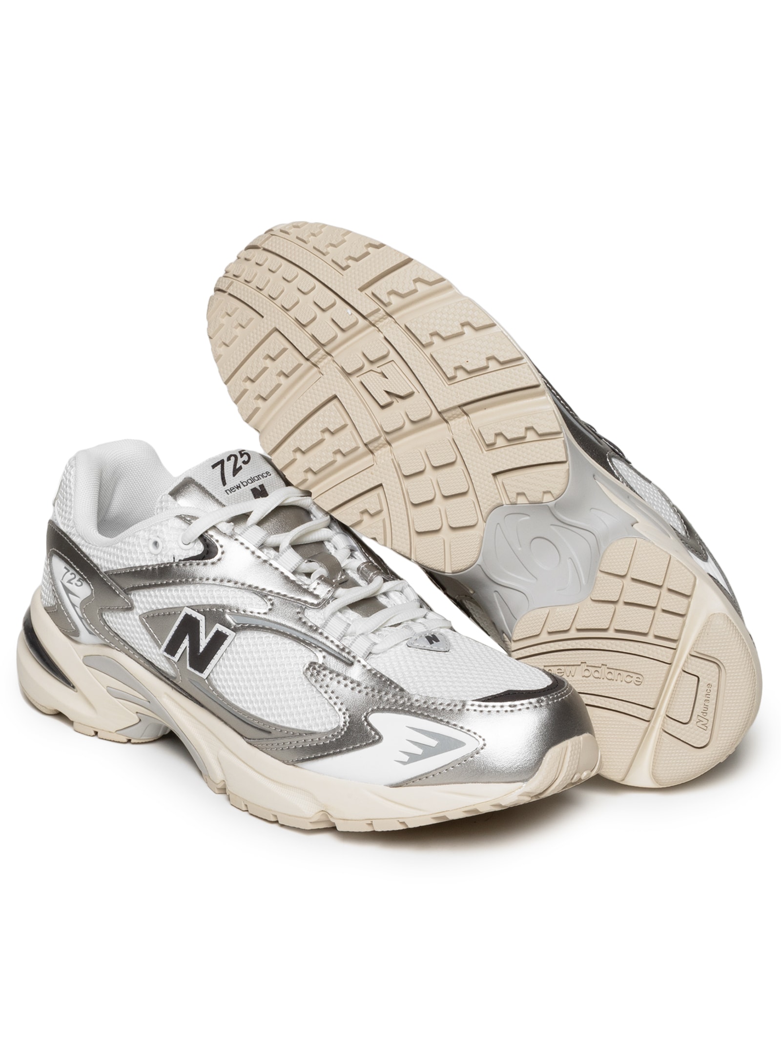 New Balance Tênis Masculino 725 Silver Shadow Branco