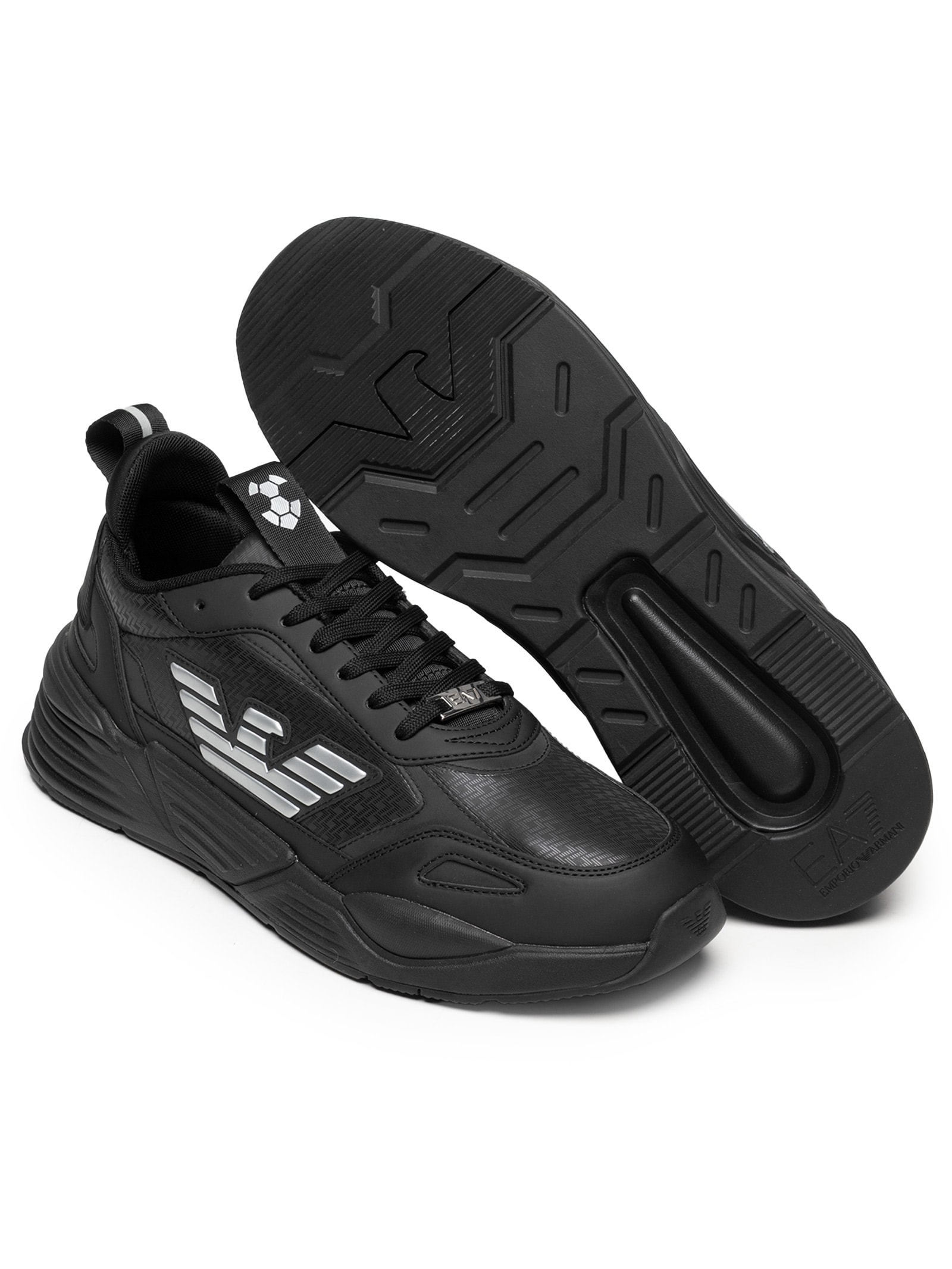 EA7 Empório Armani - Tênis Masculino Ace Runner Monogram - Preto