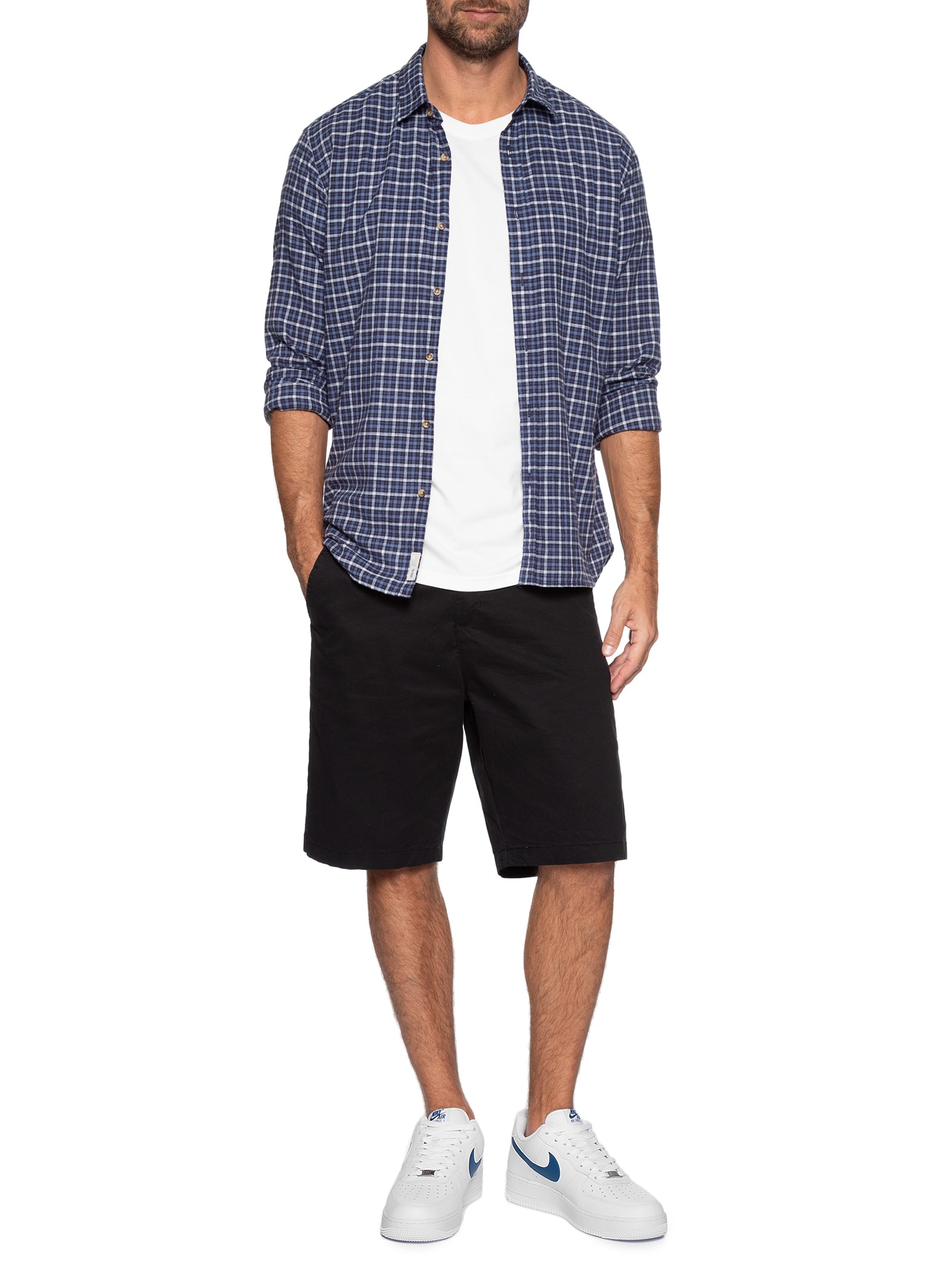 Tênis Masculino Air Force 1 Branco Nike