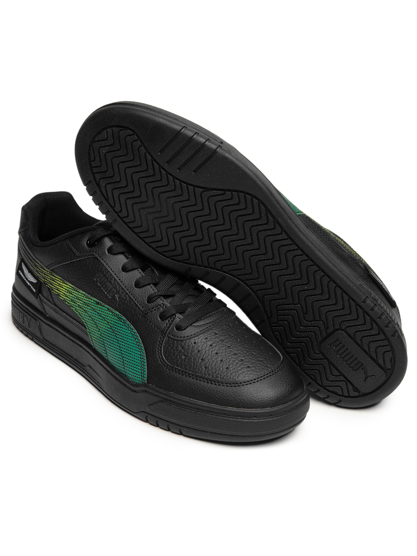 Tênis Masculino AMF1 Caven III Preto Puma + Aston Martin