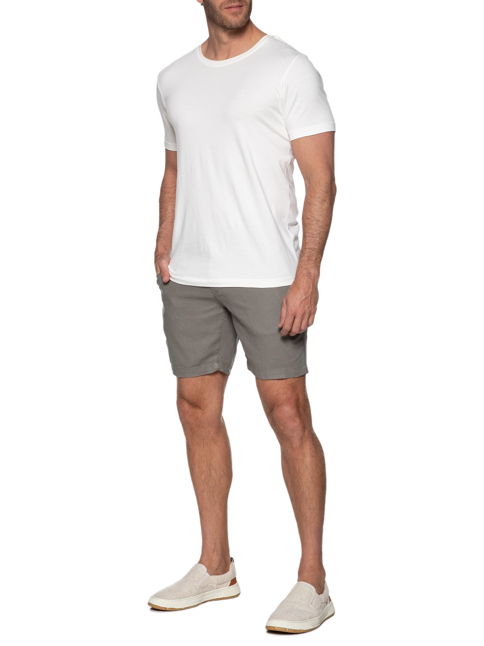 Reserva Go Tênis Masculino Asher Slip Linho Bege