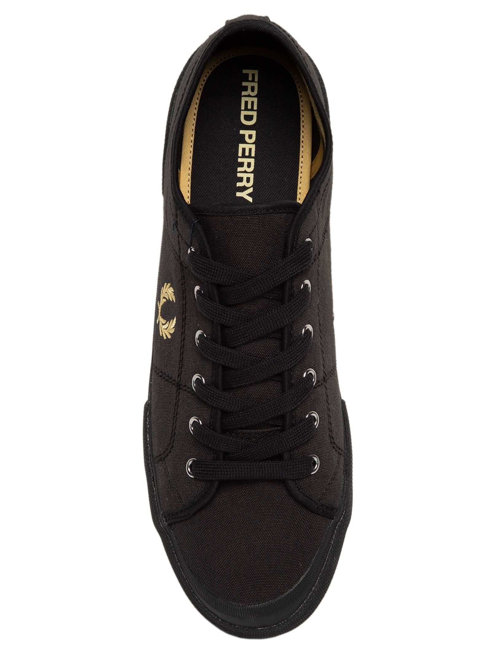 Tênis Masculino B708 Vintage Tennis Canvas Preto Fred Perry