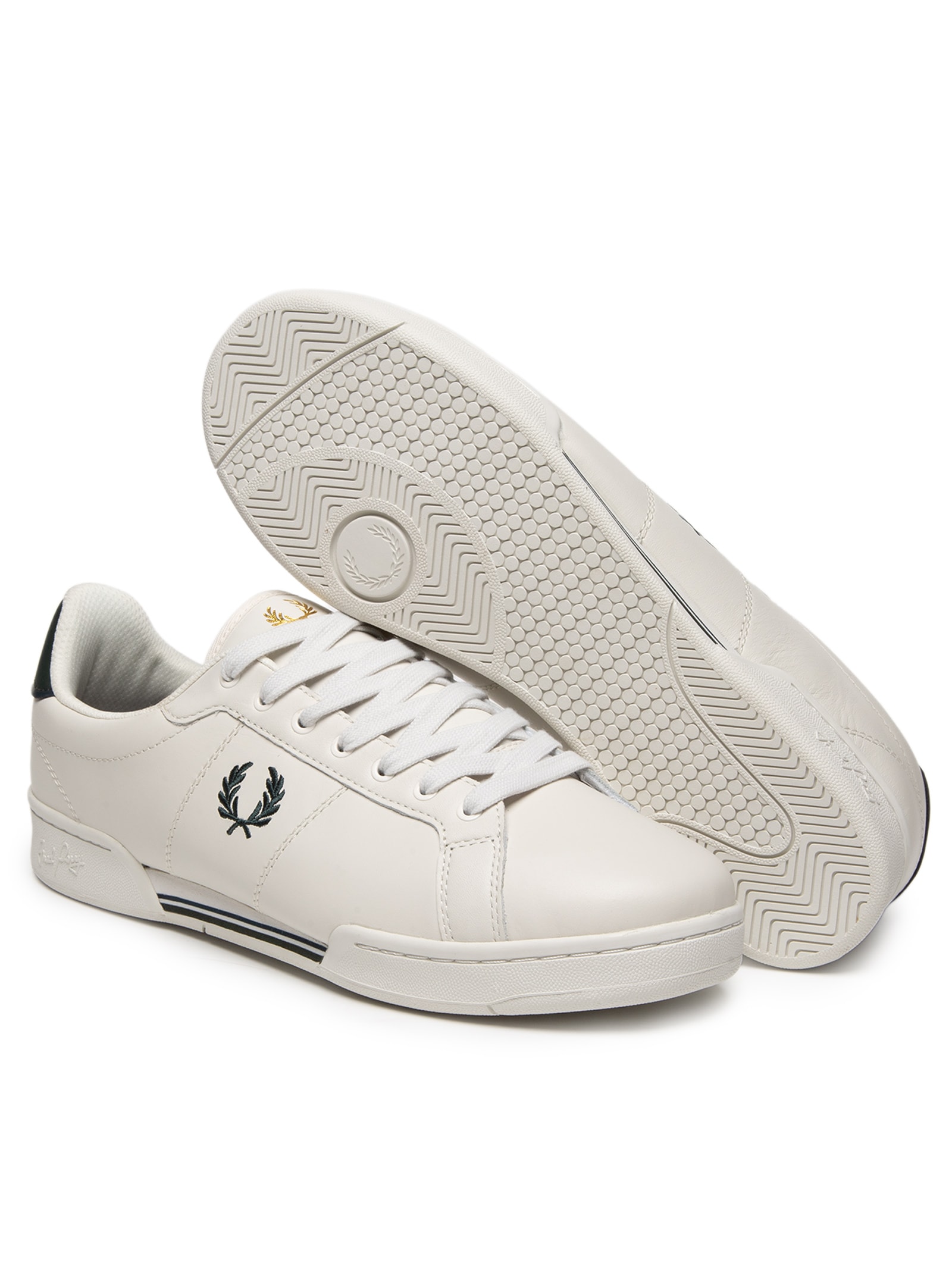 Tênis Masculino B722 Leather Branco Fred Perry