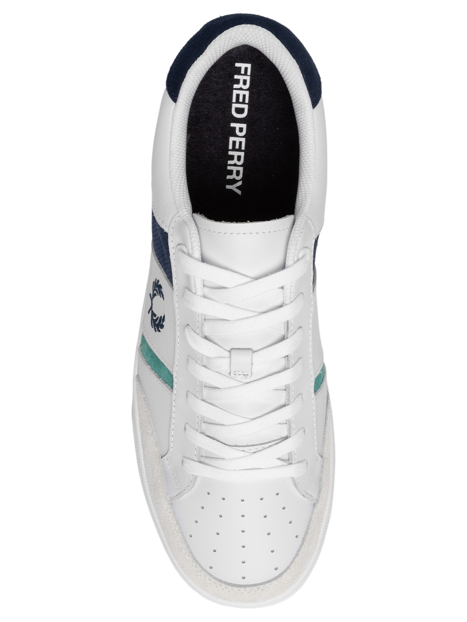 Tênis Masculino B725 Leather Suede Branco Fred Perry